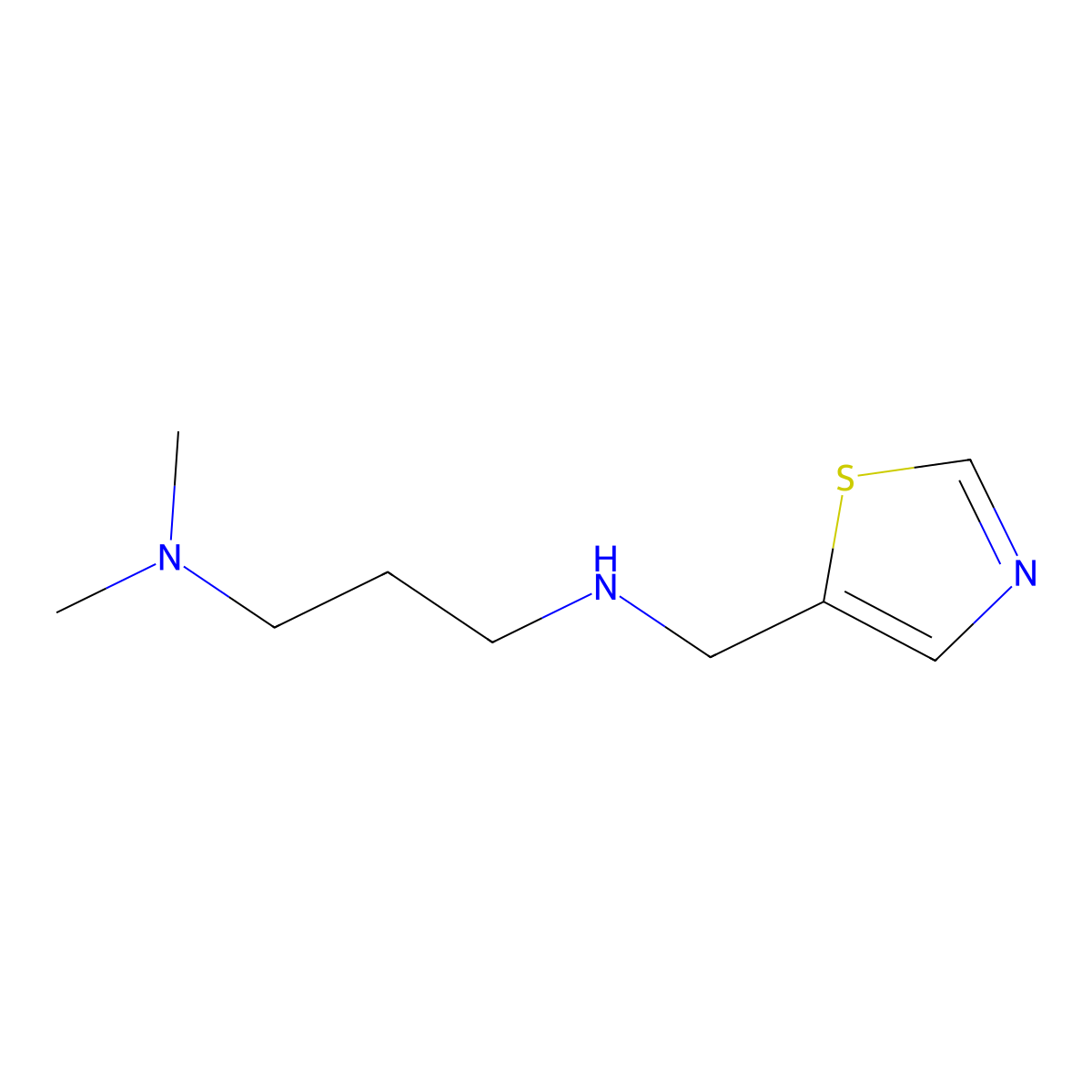 [3-(Dimethylamino)propyl][(1,3-thiazol-5-yl)methyl]amine molecular structure, CAS 1344370-83-7