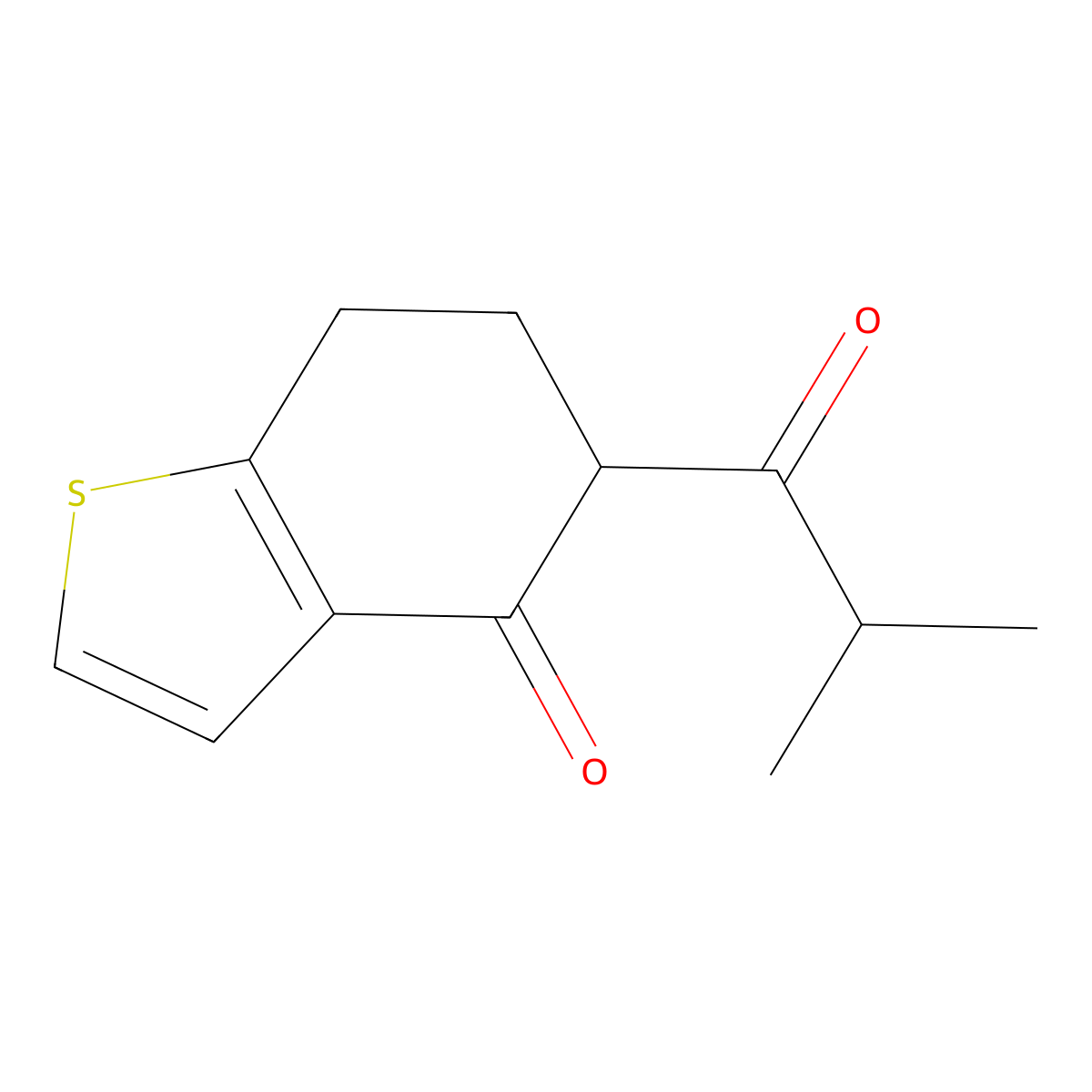 5-(2-Methylpropanoyl)-4,5,6,7-tetrahydro-1-benzothiophen-4-one molecular structure, CAS 1344372-49-1