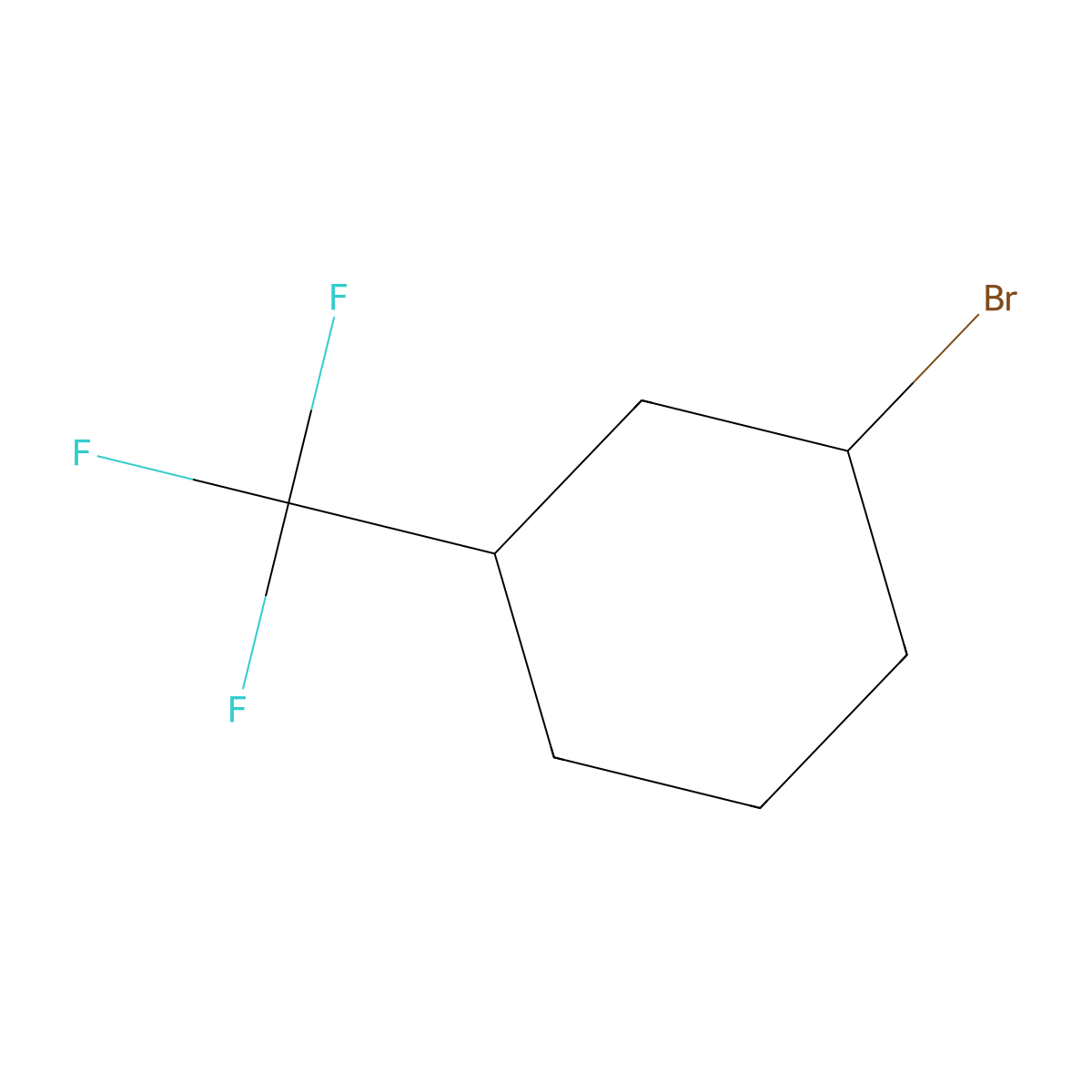1-Bromo-3-(trifluoromethyl)cyclohexane molecular structure, CAS 1344381-85-6