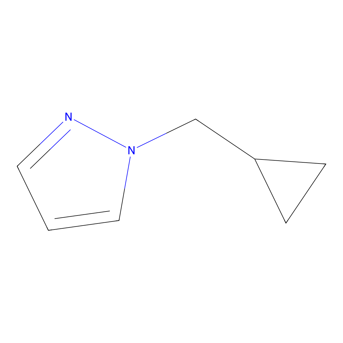 1-(Cyclopropylmethyl)-1H-pyrazole molecular structure, CAS 1344382-51-9