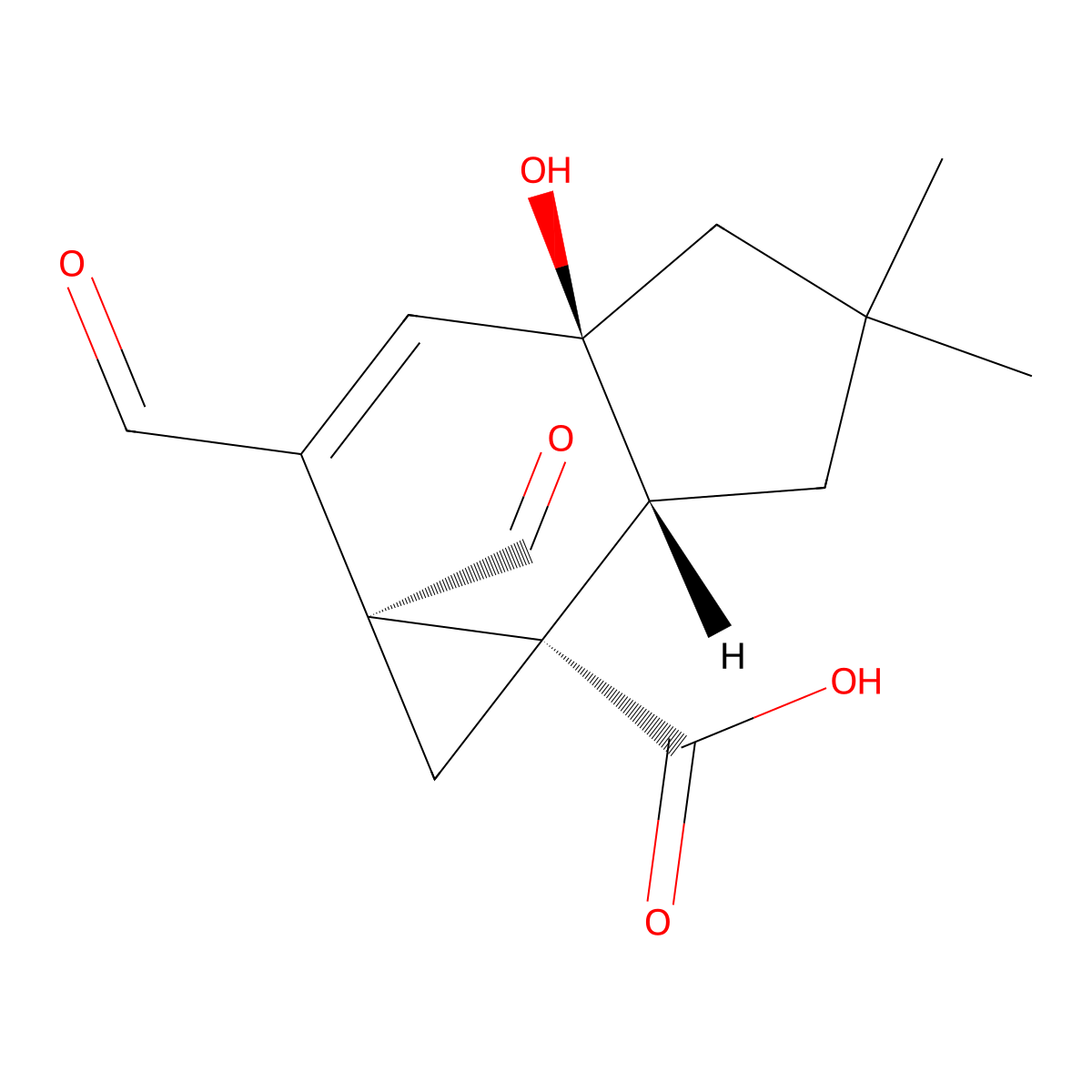 9beta-Hydroxymarasmic acid molecular structure, CAS 134439-71-7