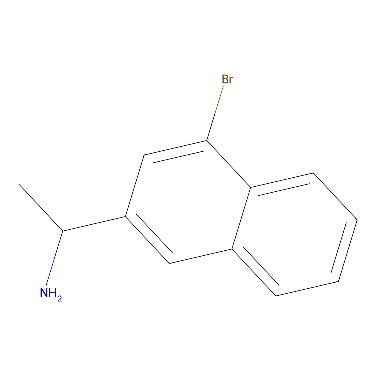 (1R)-1-(4-bromonaphthalen-2-yl)ethan-1-amine molecular structure, CAS 1344395-30-7