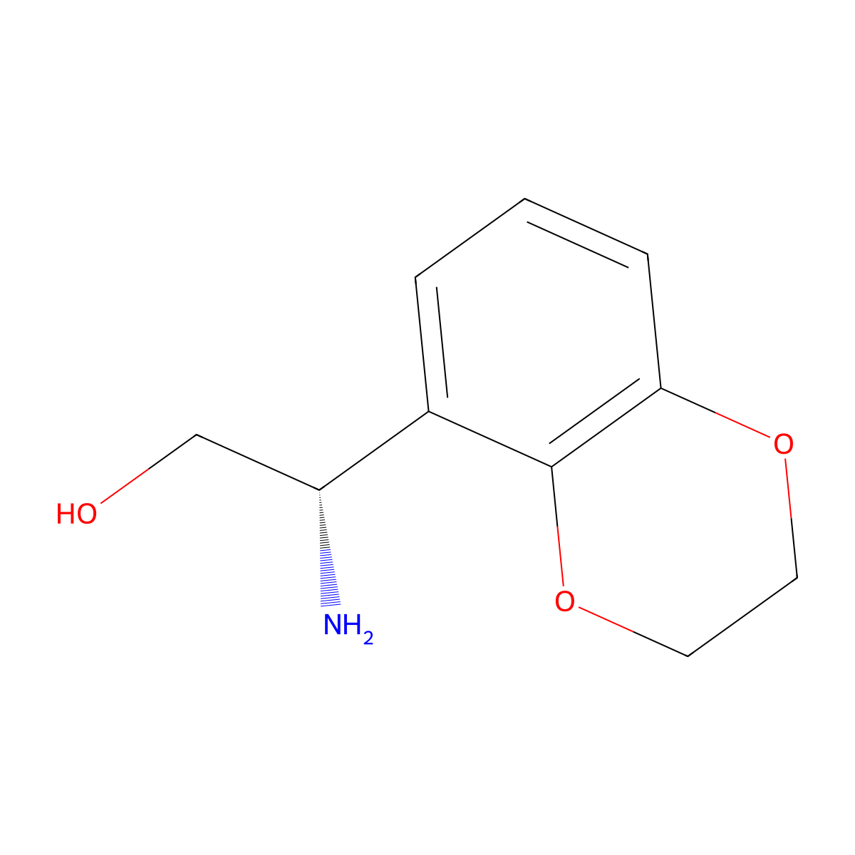 (2s)-2-Amino-2-(2,3-dihydro-1,4-benzodioxin-5-yl)ethan-1-ol molecular structure, CAS 1344400-72-1
