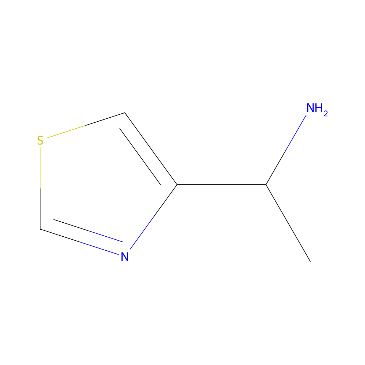(R)-1-Thiazol-4-yl-ethylamine molecular structure, CAS 1344412-36-7