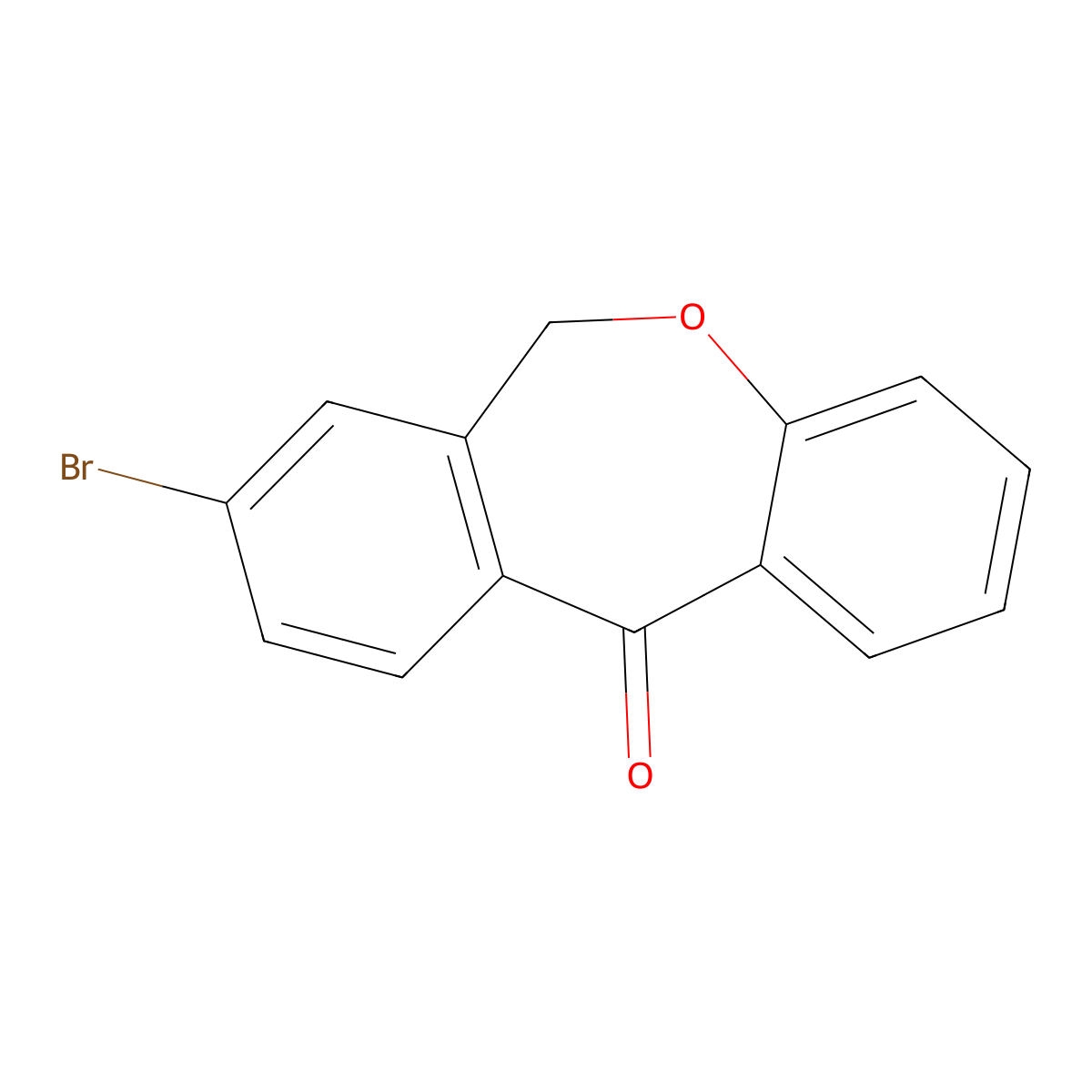 8-Bromodibenzo[B,E]oxepin-11(6H)-one molecular structure, CAS 134446-35-8