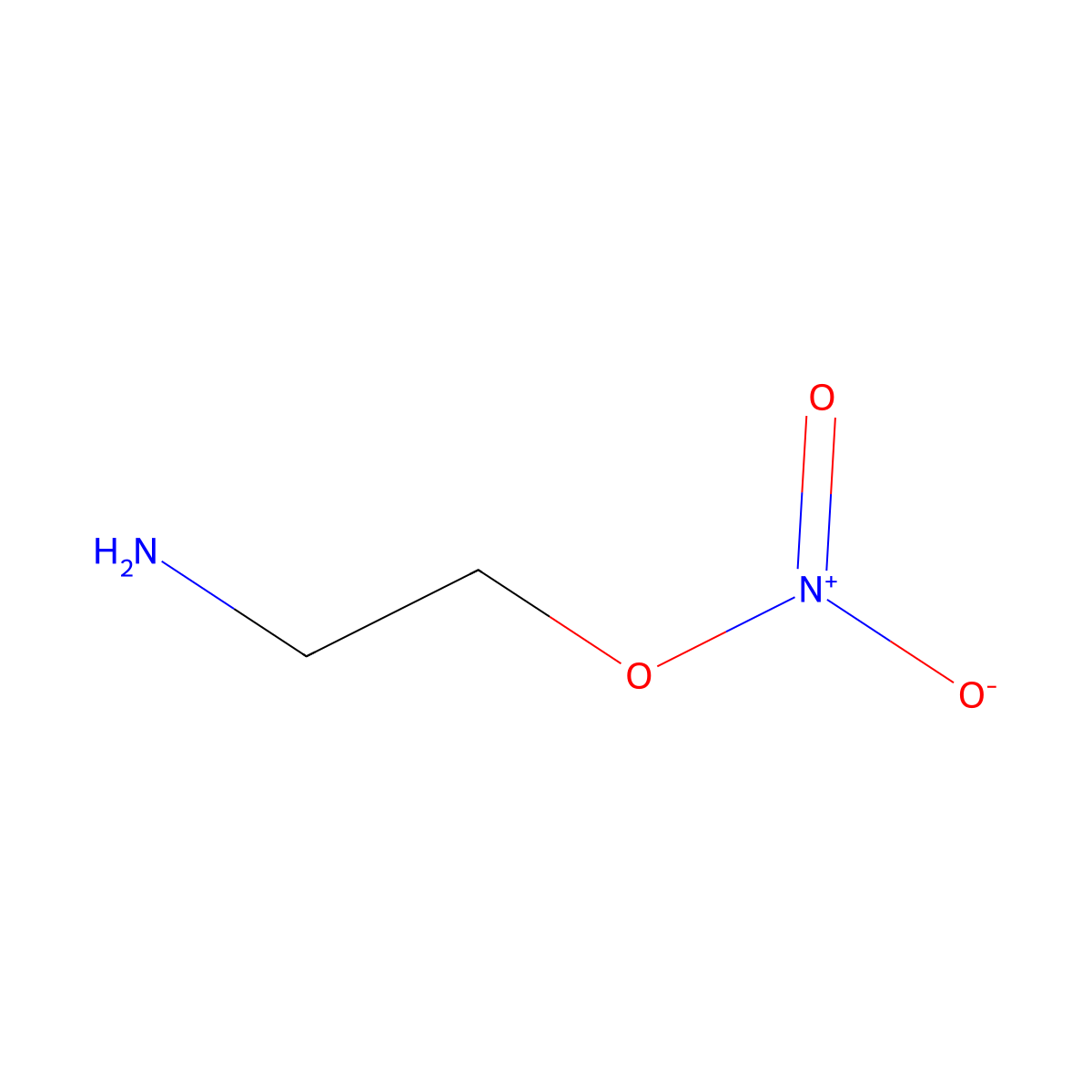 Aminoethyl Nitrate molecular structure, CAS 13445-63-1