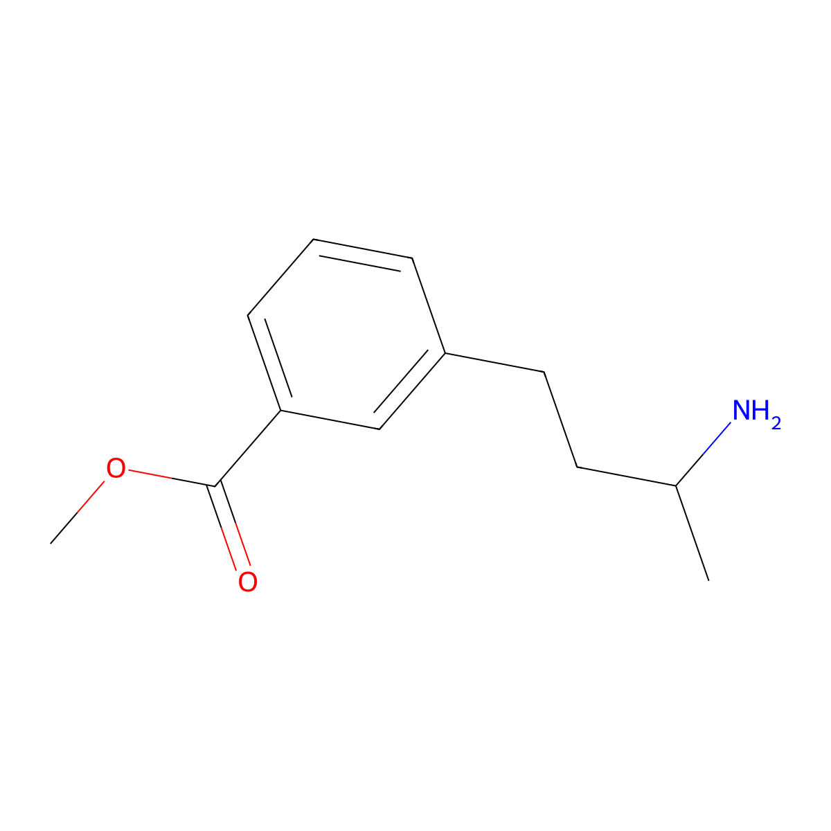 methyl 3-[(3R)-3-aminobutyl]benzoate molecular structure, CAS 1344592-24-0