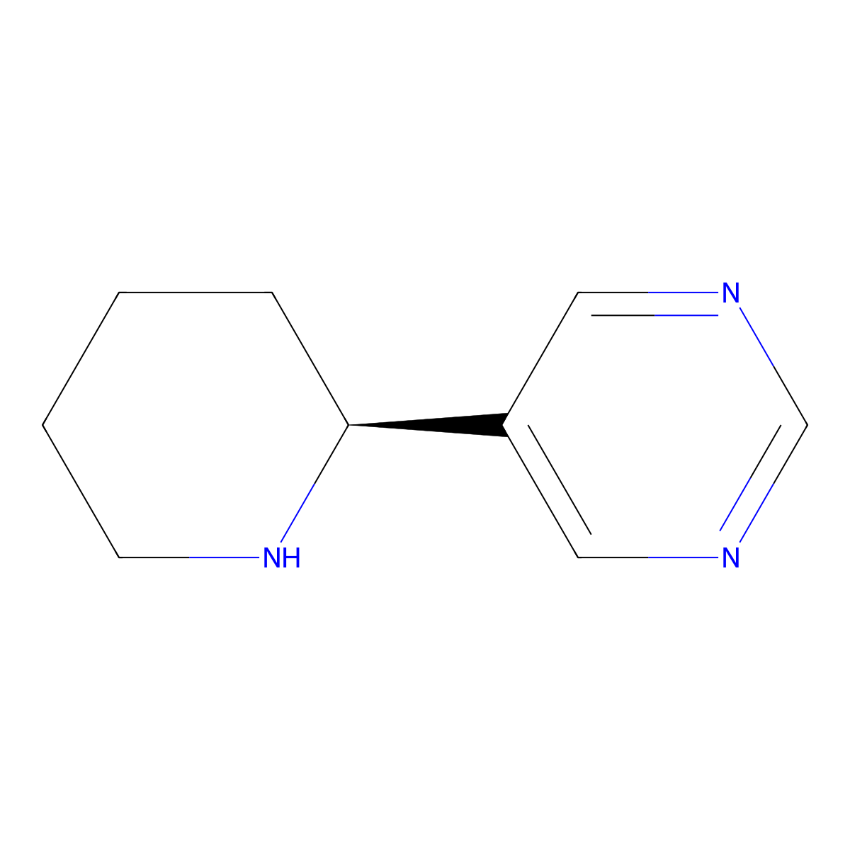 (S)-5-(Piperidin-2-yl)pyrimidine molecular structure, CAS 1344595-66-9
