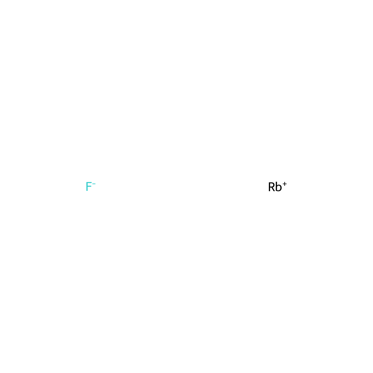 Rubidium fluoride molecular structure, CAS 13446-74-7