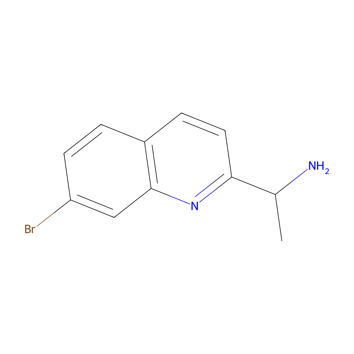 (1R)-1-(7-Bromoquinolin-2-YL)ethan-1-amine molecular structure, CAS 1344619-23-3