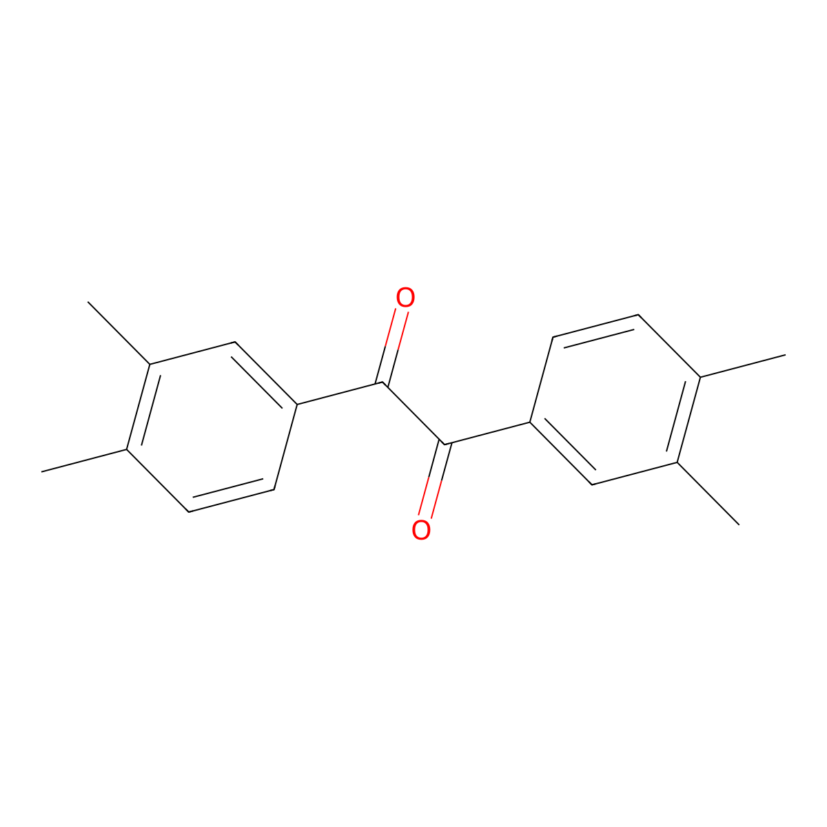 1,2-Bis(3,4-dimethylphenyl)ethane-1,2-dione molecular structure, CAS 134462-68-3