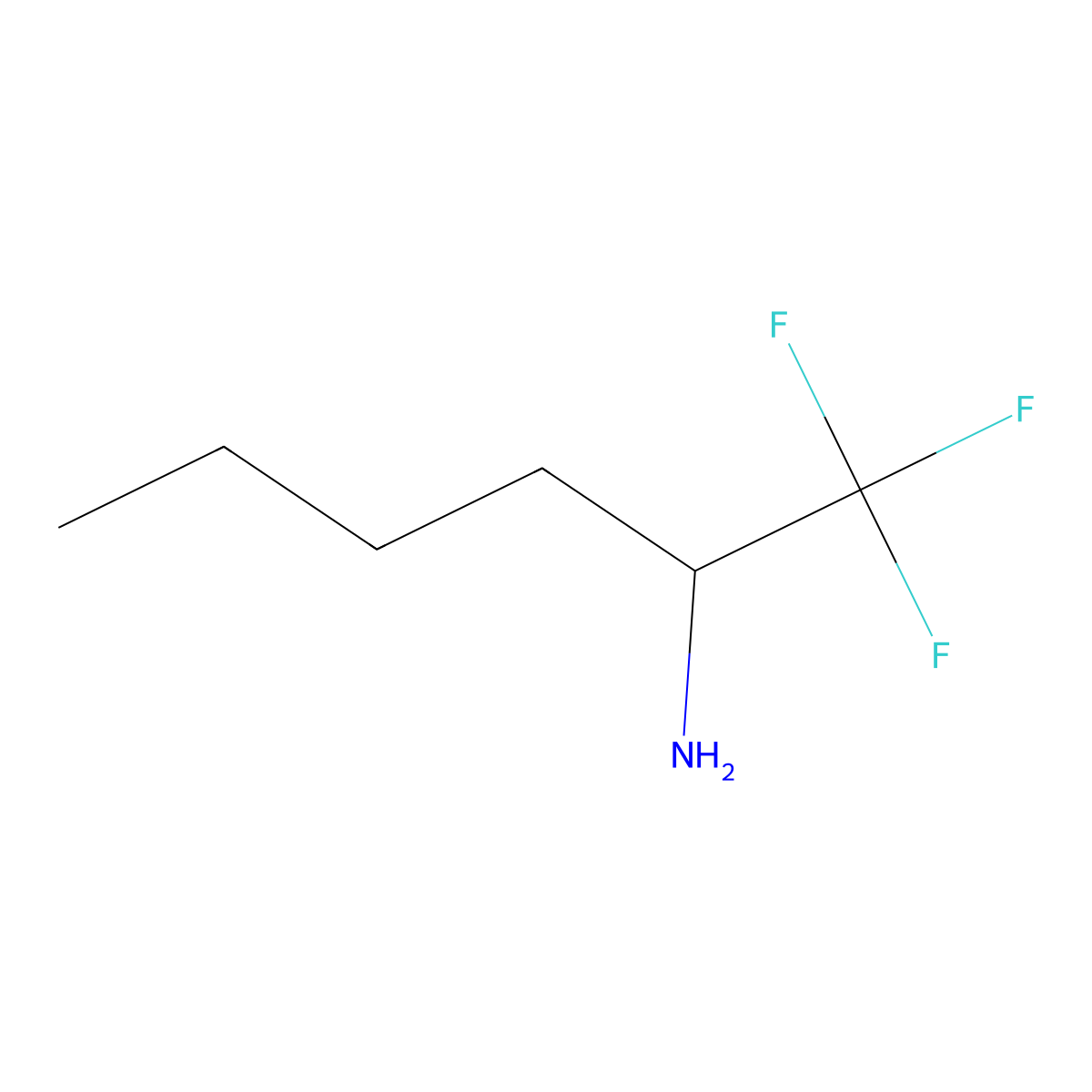 (2S)-1,1,1-Trifluorohexan-2-amine molecular structure, CAS 1344635-30-8