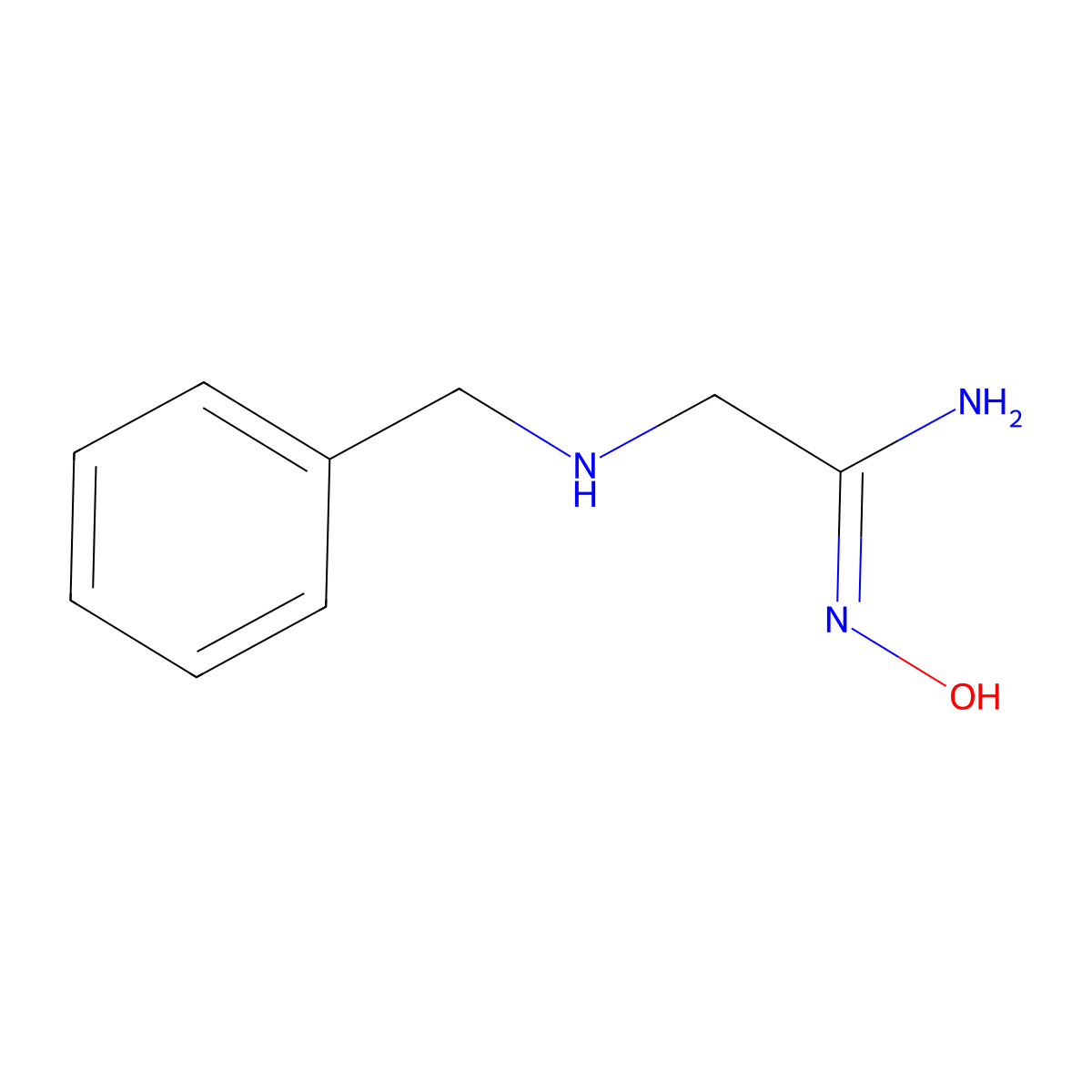 2-(benzylamino)-N-hydroxyethanimidamide molecular structure, CAS 1344671-78-8