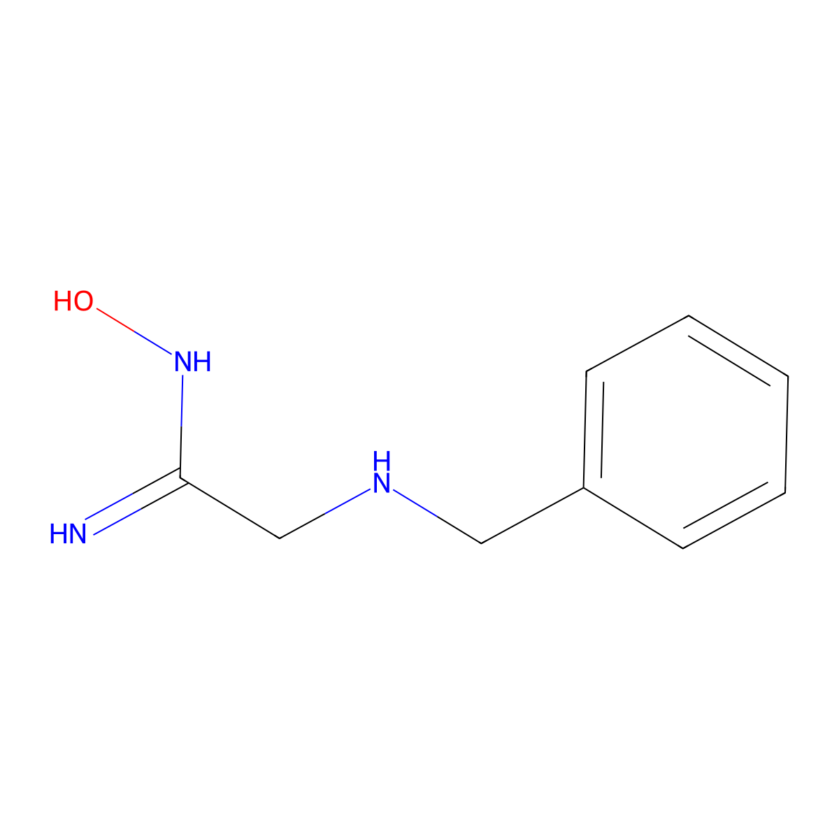 2-(benzylamino)-N-hydroxyethanimidamide molecular structure, CAS 1344671-78-8