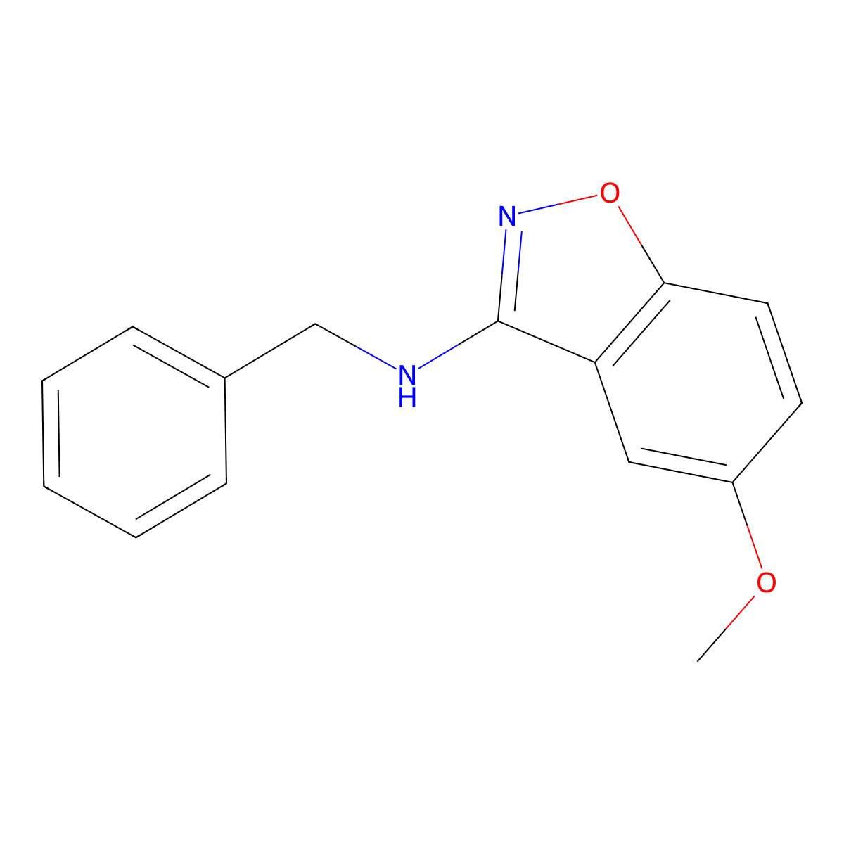 N-Benzyl-5-methoxybenzo[d]isoxazol-3-amine molecular structure, CAS 1344687-48-4