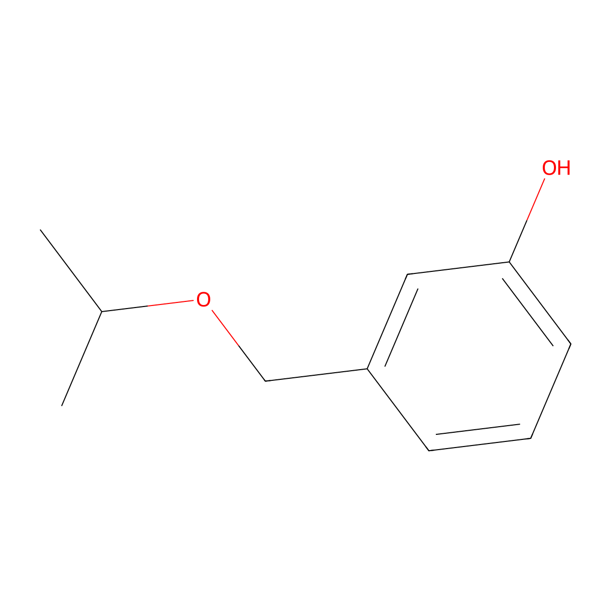 3-[(Propan-2-yloxy)methyl]phenol molecular structure, CAS 1344687-72-4