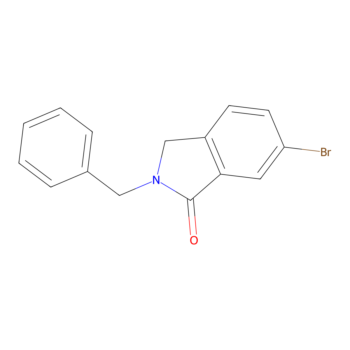 2-Benzyl-6-bromoisoindolin-1-one molecular structure, CAS 1344687-91-7
