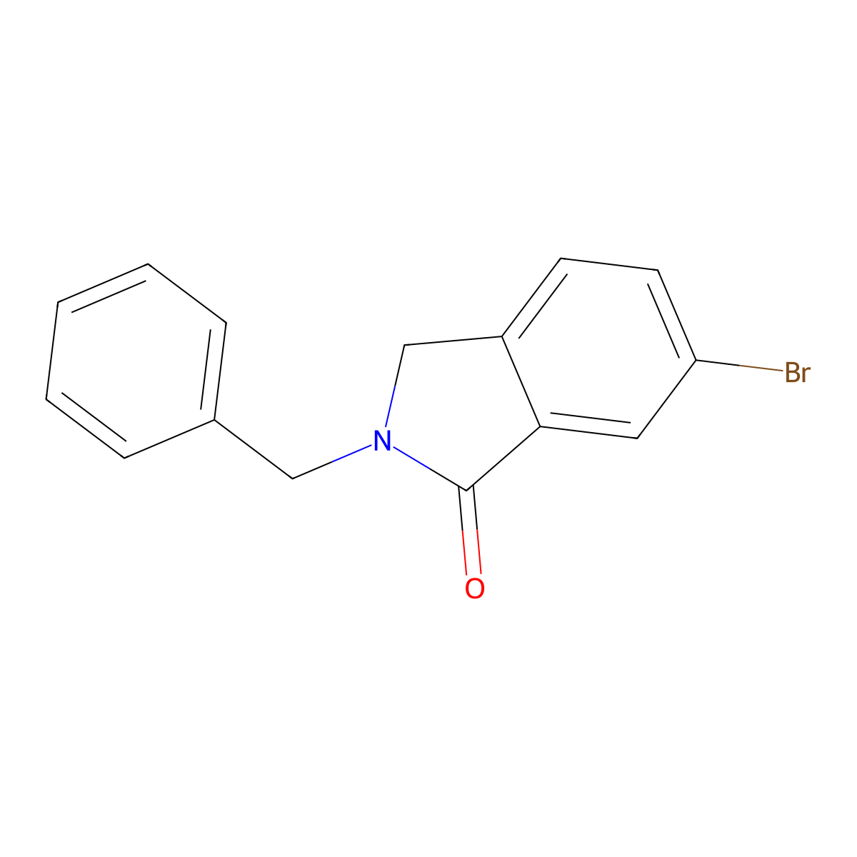 2-Benzyl-6-bromoisoindolin-1-one molecular structure, CAS 1344687-91-7