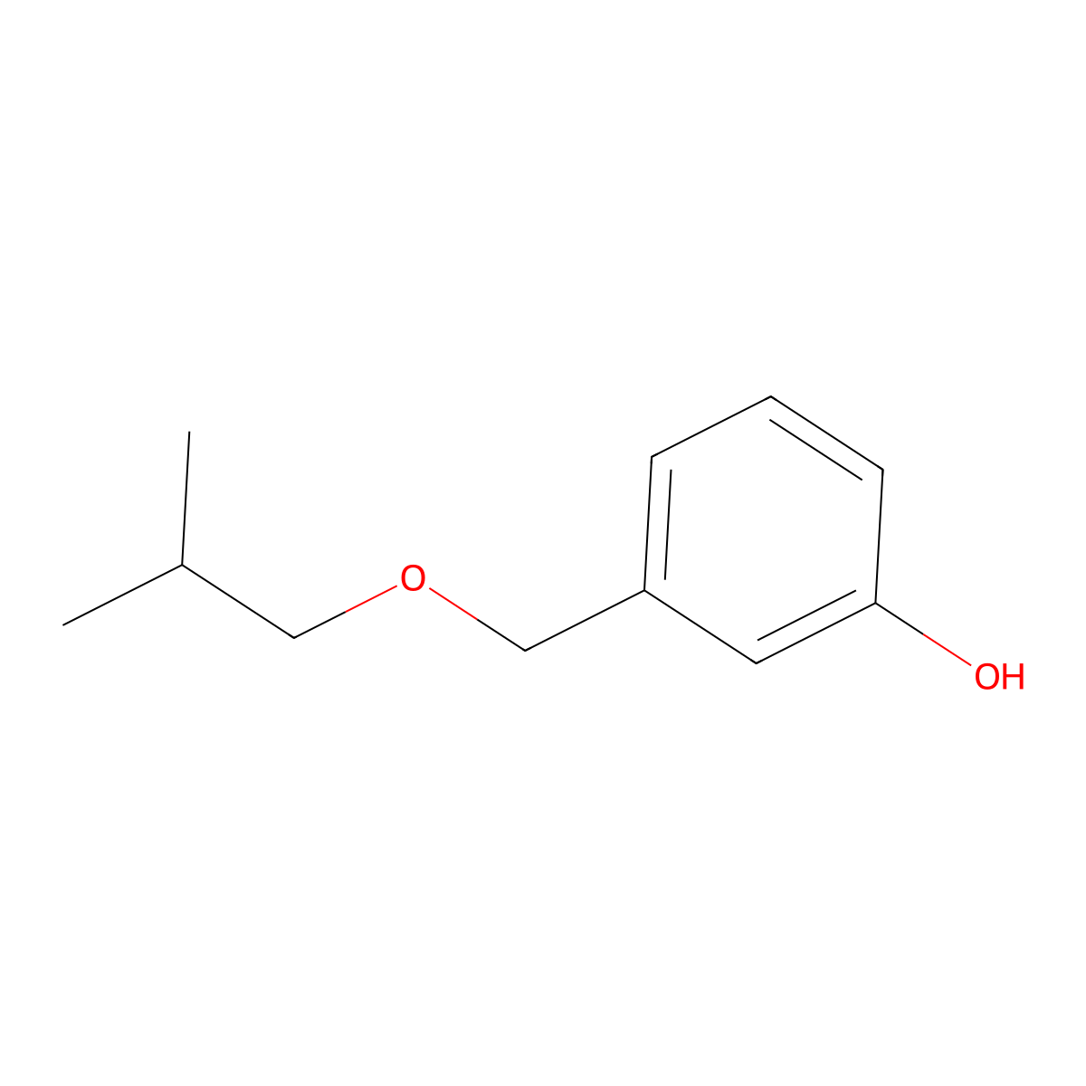 3-(Isobutoxymethyl)phenol molecular structure, CAS 1344688-02-3