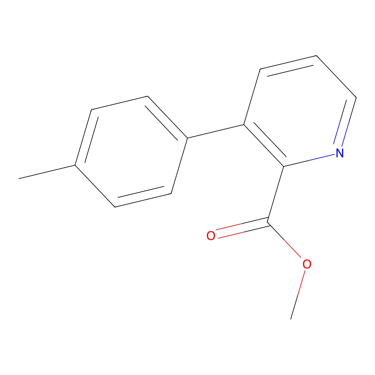 Methyl 3-(p-tolyl)picolinate molecular structure, CAS 1344692-29-0