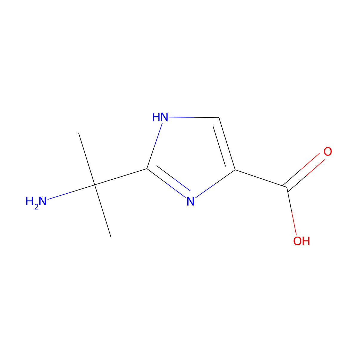 2-(2-Aminopropan-2-yl)-1H-imidazole-4-carboxylic acid molecular structure, CAS 1344692-67-6