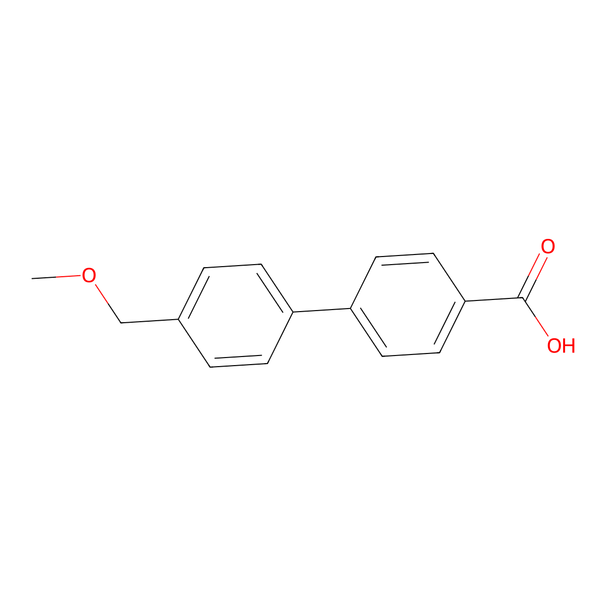 4'-(Methoxymethyl)biphenyl-4-carboxylic acid molecular structure, CAS 1344700-22-6