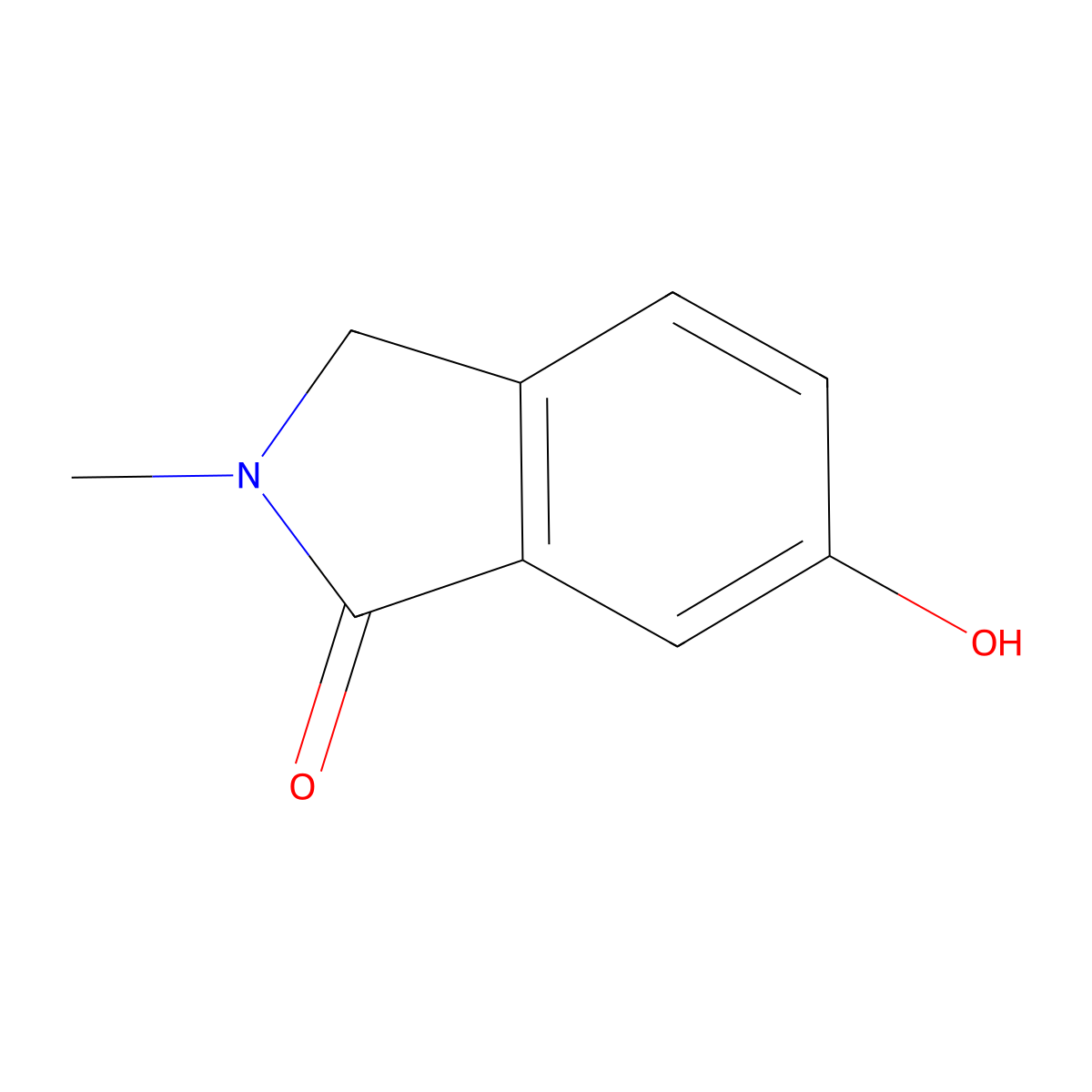 6-Hydroxy-2-methylisoindolin-1-one molecular structure, CAS 1344701-44-5