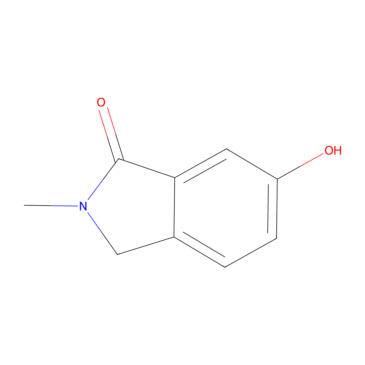 6-Hydroxy-2-methylisoindolin-1-one molecular structure, CAS 1344701-44-5