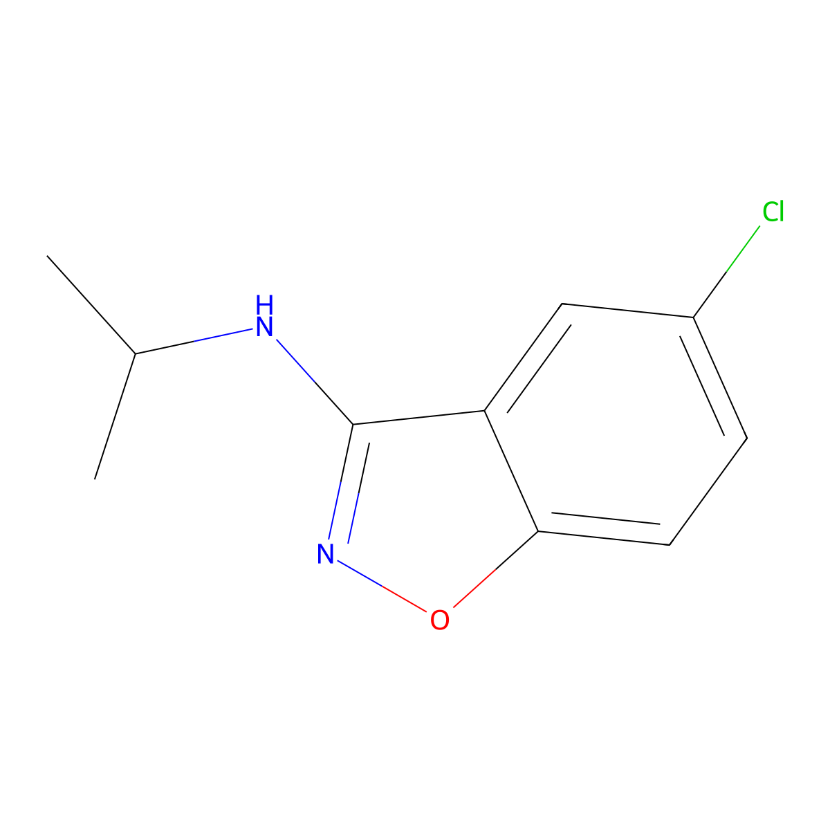 5-Chloro-N-isopropylbenzo[d]isoxazol-3-amine molecular structure, CAS 1344701-59-2