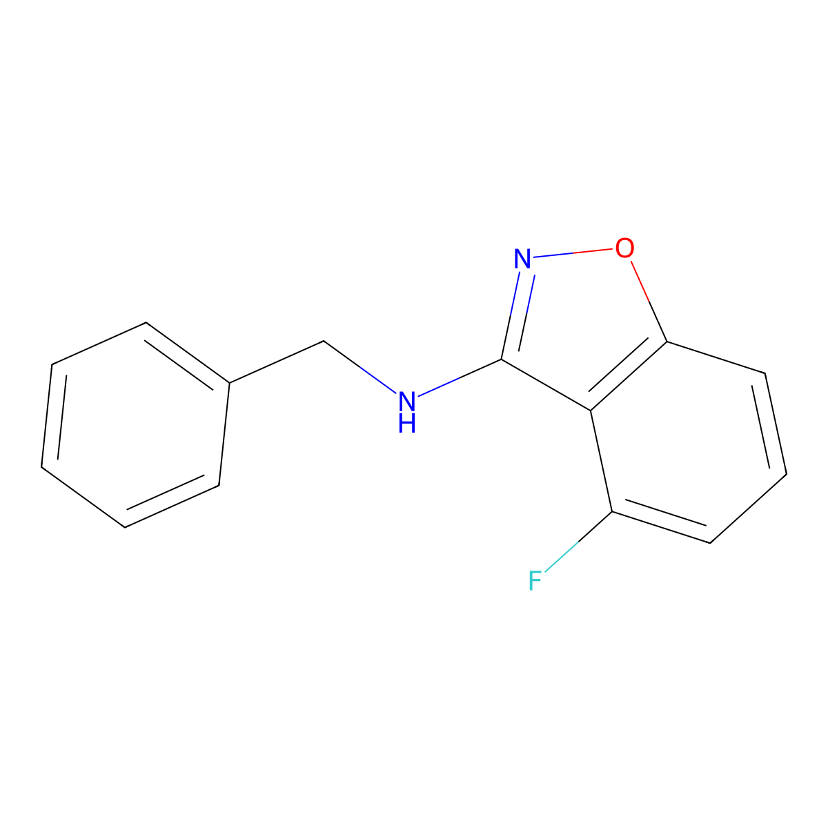 N-Benzyl-4-fluorobenzo[d]isoxazol-3-amine molecular structure, CAS 1344701-90-1
