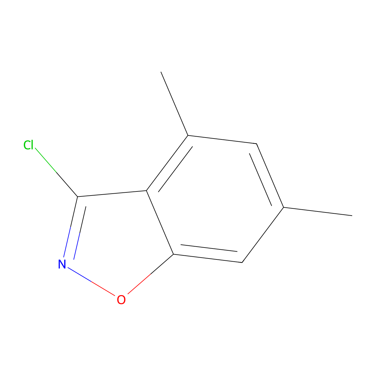 3-Chloro-4,6-dimethylbenzo[d]isoxazole molecular structure, CAS 1344701-92-3