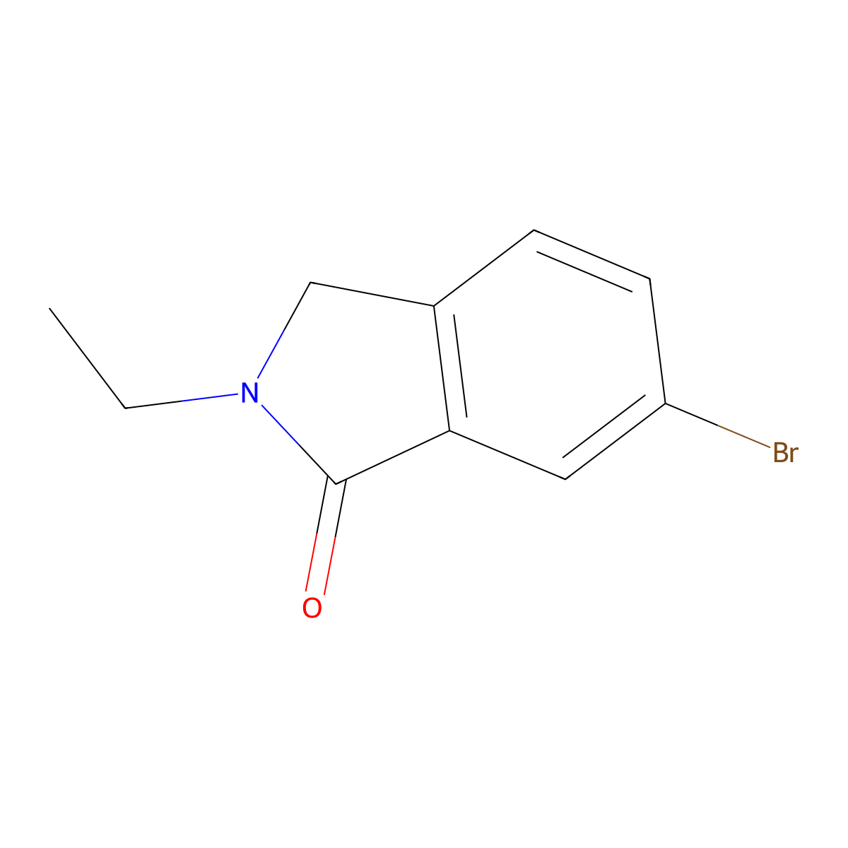 6-Bromo-2-ethylisoindolin-1-one molecular structure, CAS 1344702-13-1