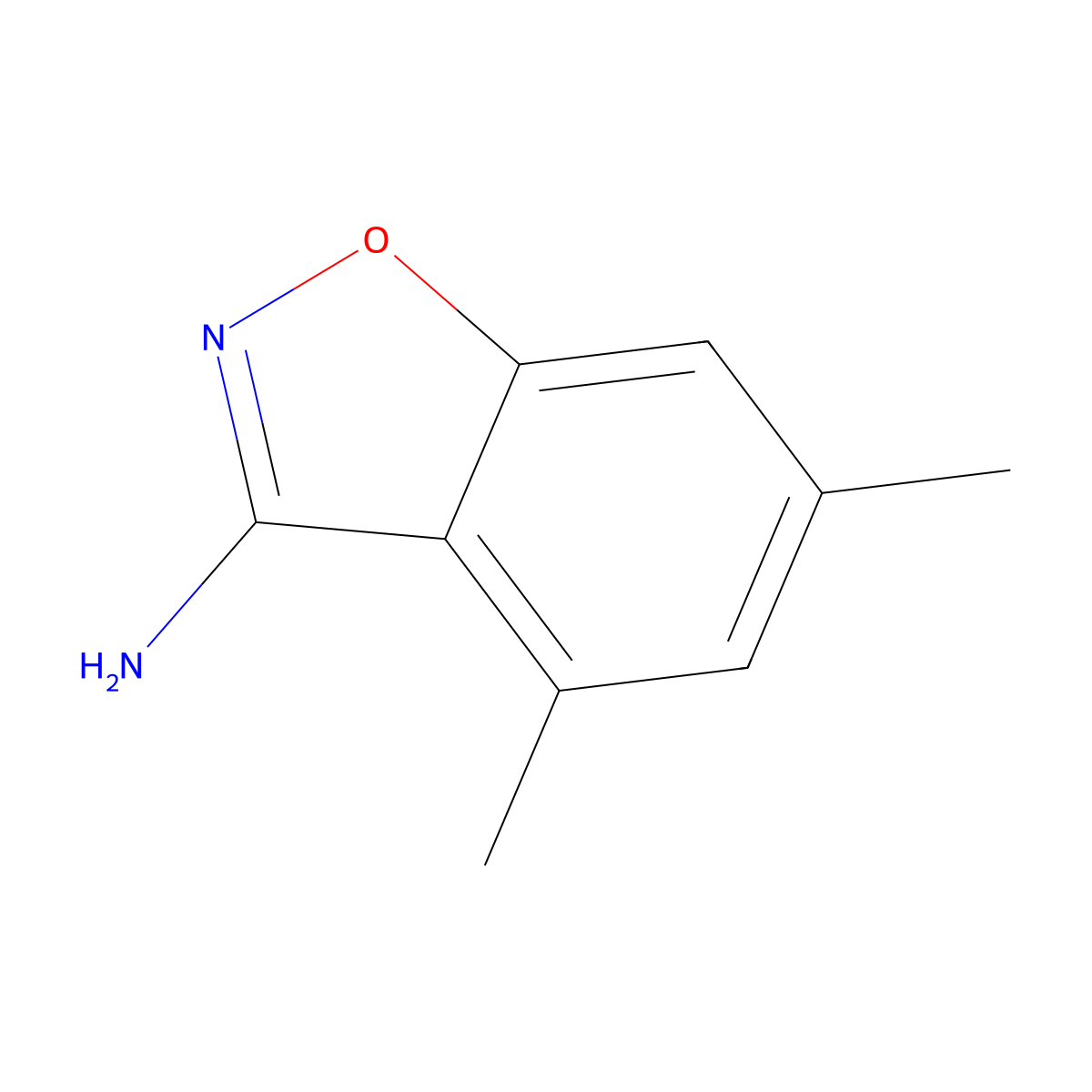 4,6-Dimethylbenzo[d]isoxazol-3-amine molecular structure, CAS 1344702-40-4