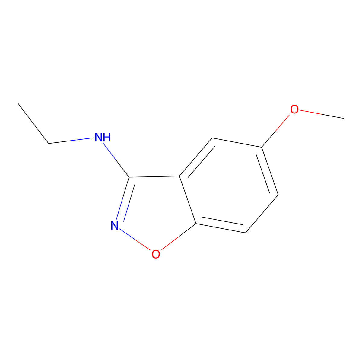 N-Ethyl-5-methoxybenzo[d]isoxazol-3-amine molecular structure, CAS 1344704-23-9