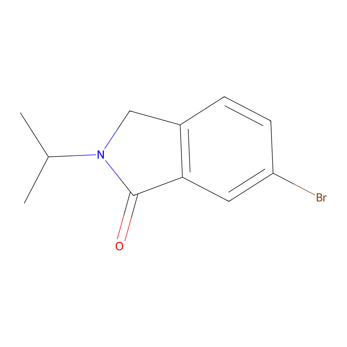 6-Bromo-2-isopropylisoindolin-1-one molecular structure, CAS 1344704-51-3