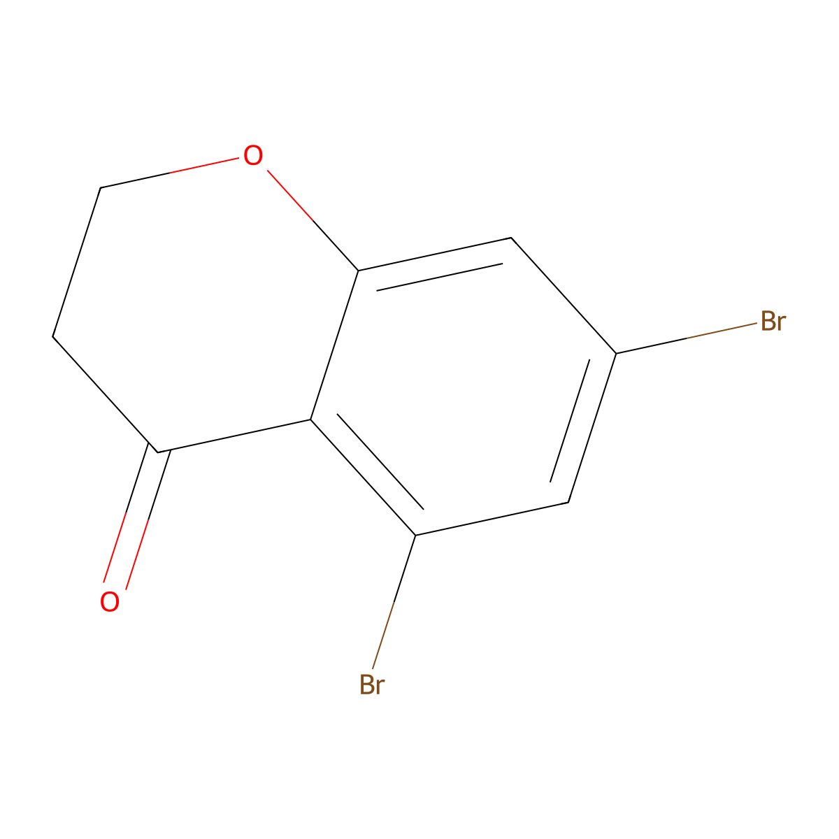 5,7-Dibromochroman-4-one molecular structure, CAS 1344704-76-2
