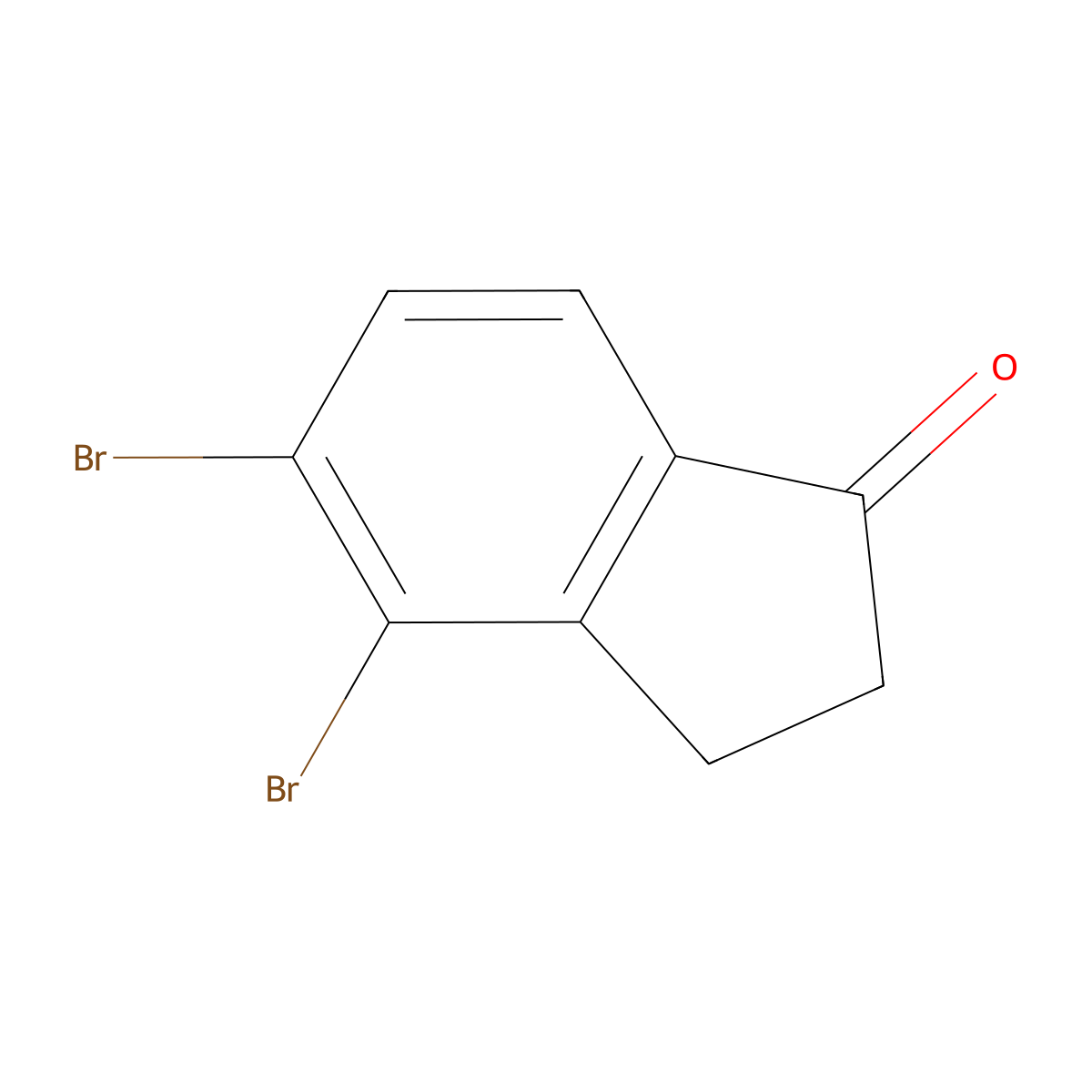 4,5-Dibromo-2,3-dihydro-1H-inden-1-one molecular structure, CAS 1344709-61-0