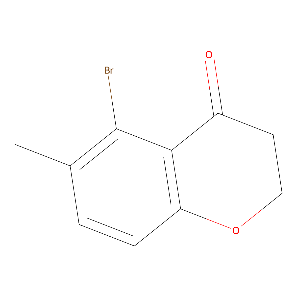5-Bromo-6-methylchroman-4-one molecular structure, CAS 1344725-21-8