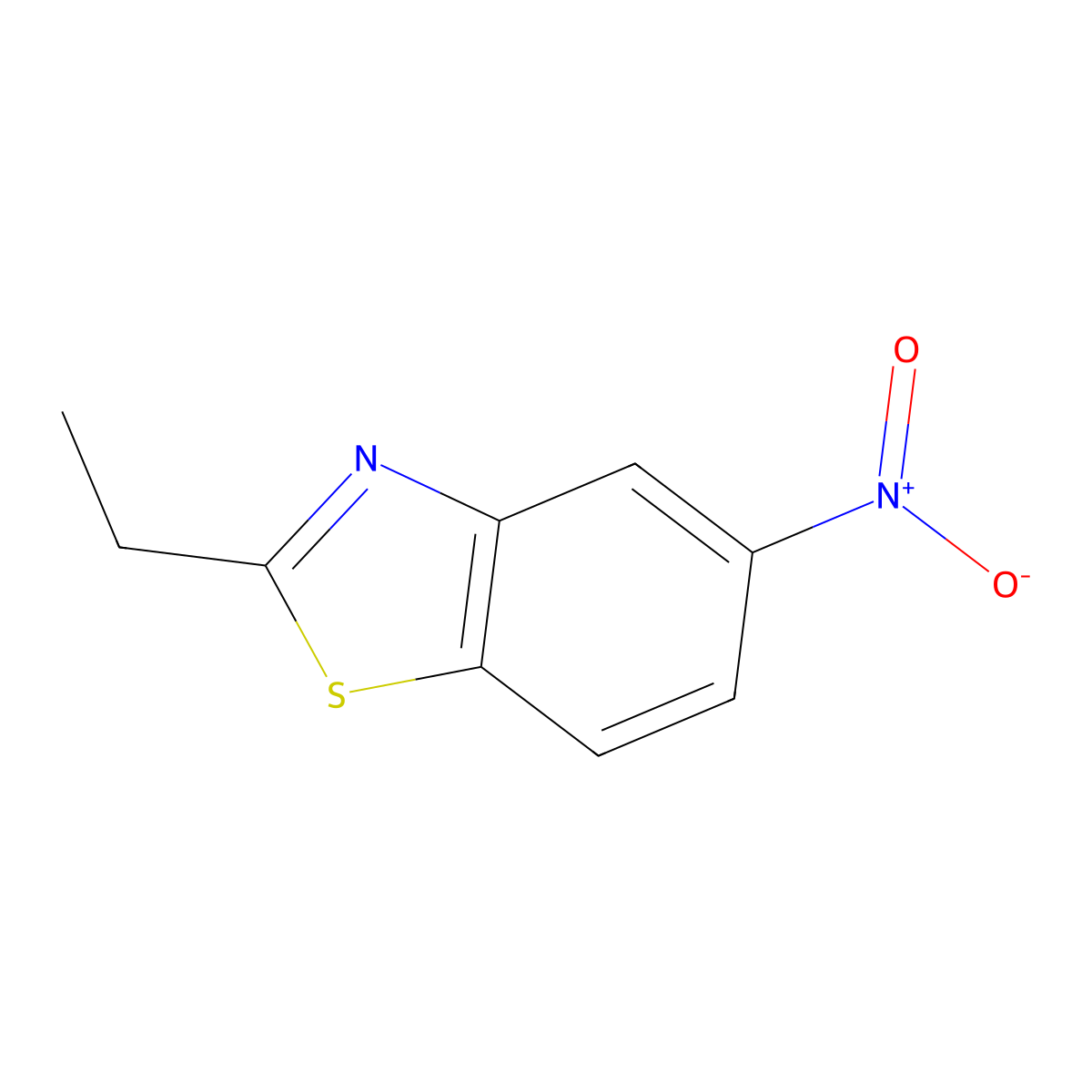 Benzothiazole, 2-ethyl-5-nitro- molecular structure, CAS 134477-11-5