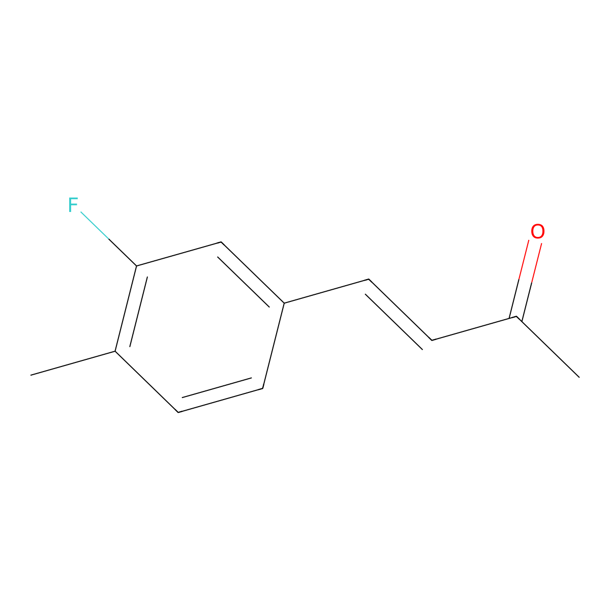 4-(3-Fluoro-4-methylphenyl)but-3-en-2-one molecular structure, CAS 1344803-48-0
