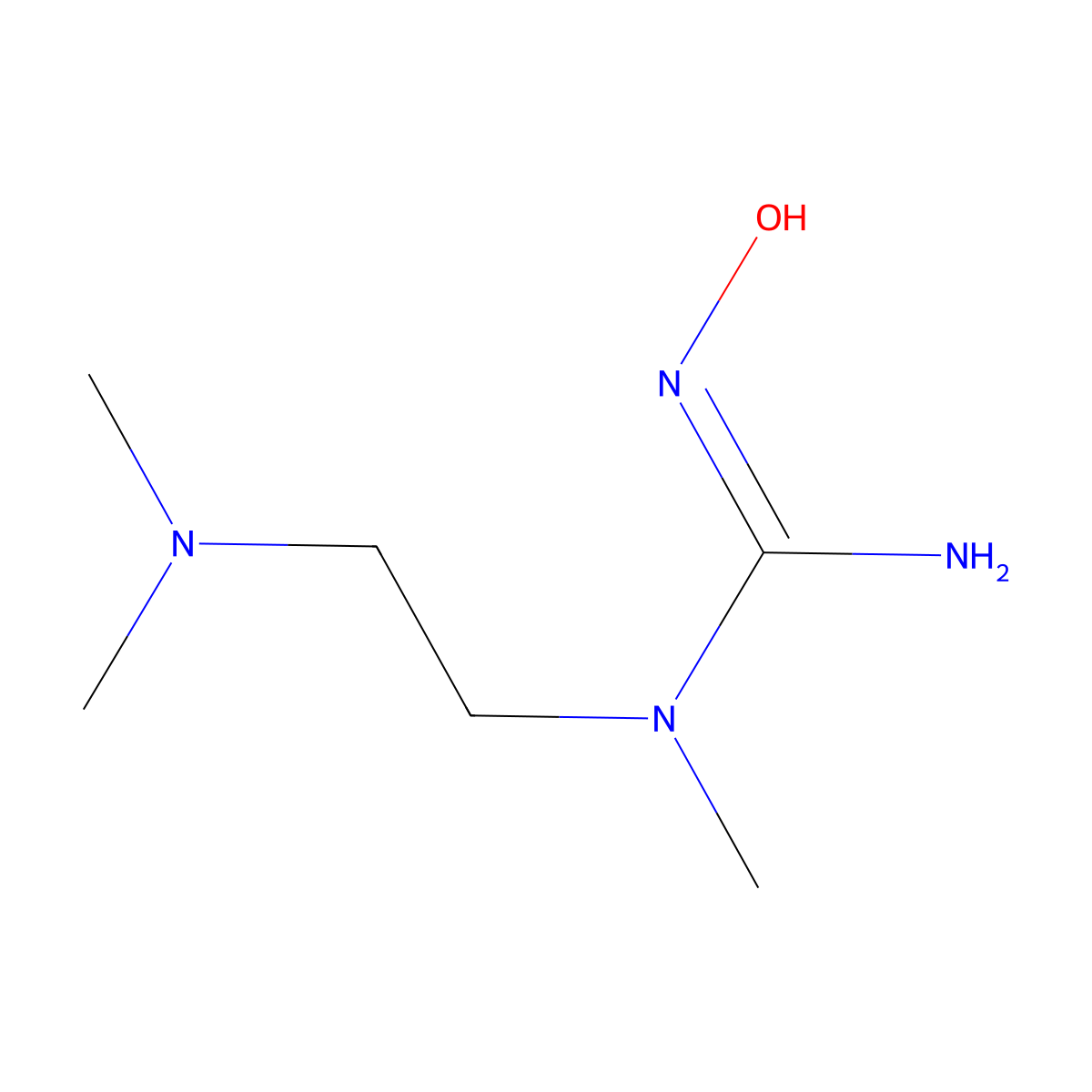 N'-[2-(dimethylamino)ethyl]-N-hydroxy-N'-methylguanidine molecular structure, CAS 1344815-46-8