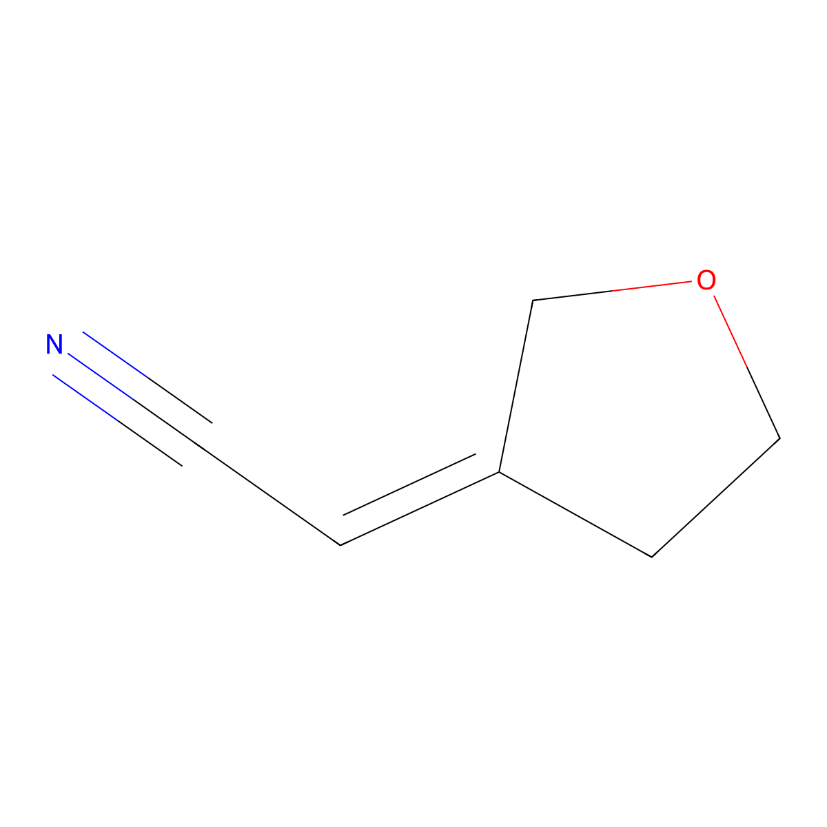 2-(Oxolan-3-ylidene)acetonitrile molecular structure, CAS 1344831-69-1