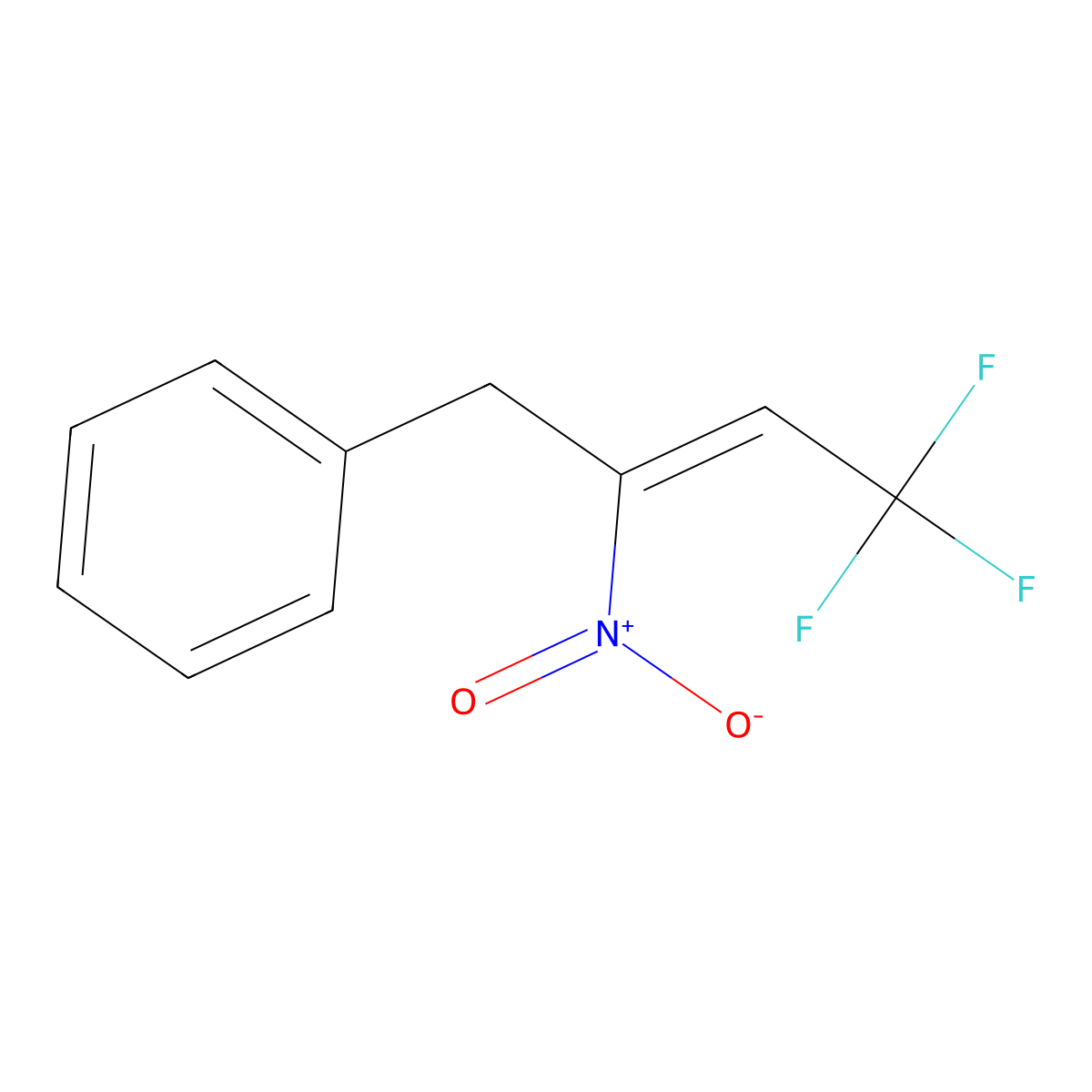 (4,4,4-Trifluoro-2-nitrobut-2-en-1-yl)benzene molecular structure, CAS 1344842-98-3