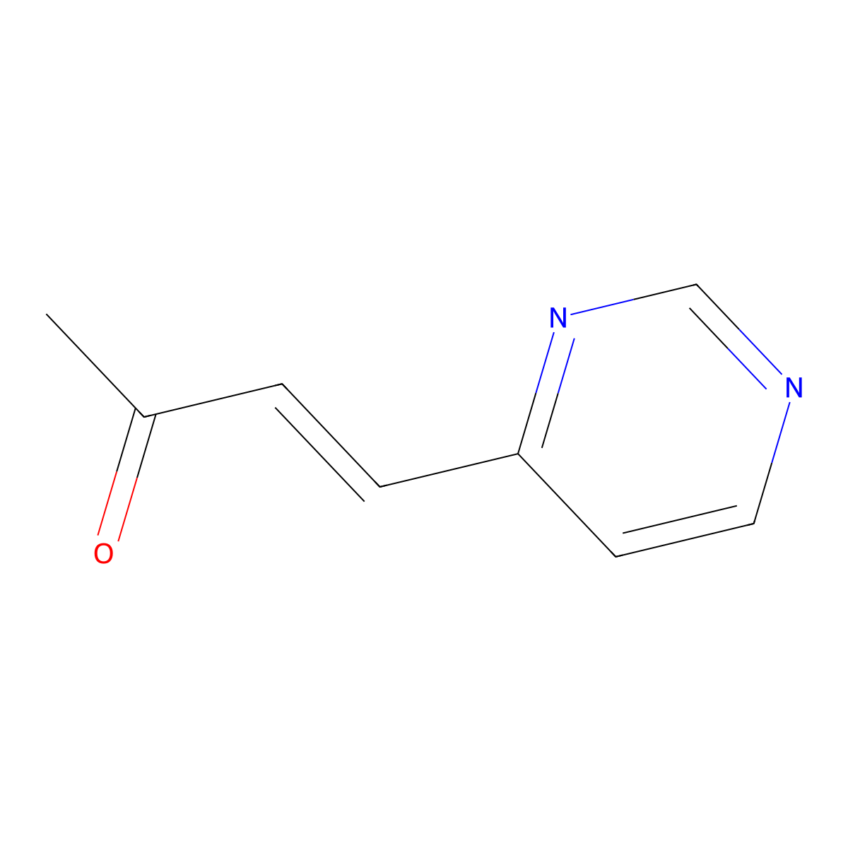 4-(Pyrimidin-4-yl)but-3-en-2-one molecular structure, CAS 1344844-05-8