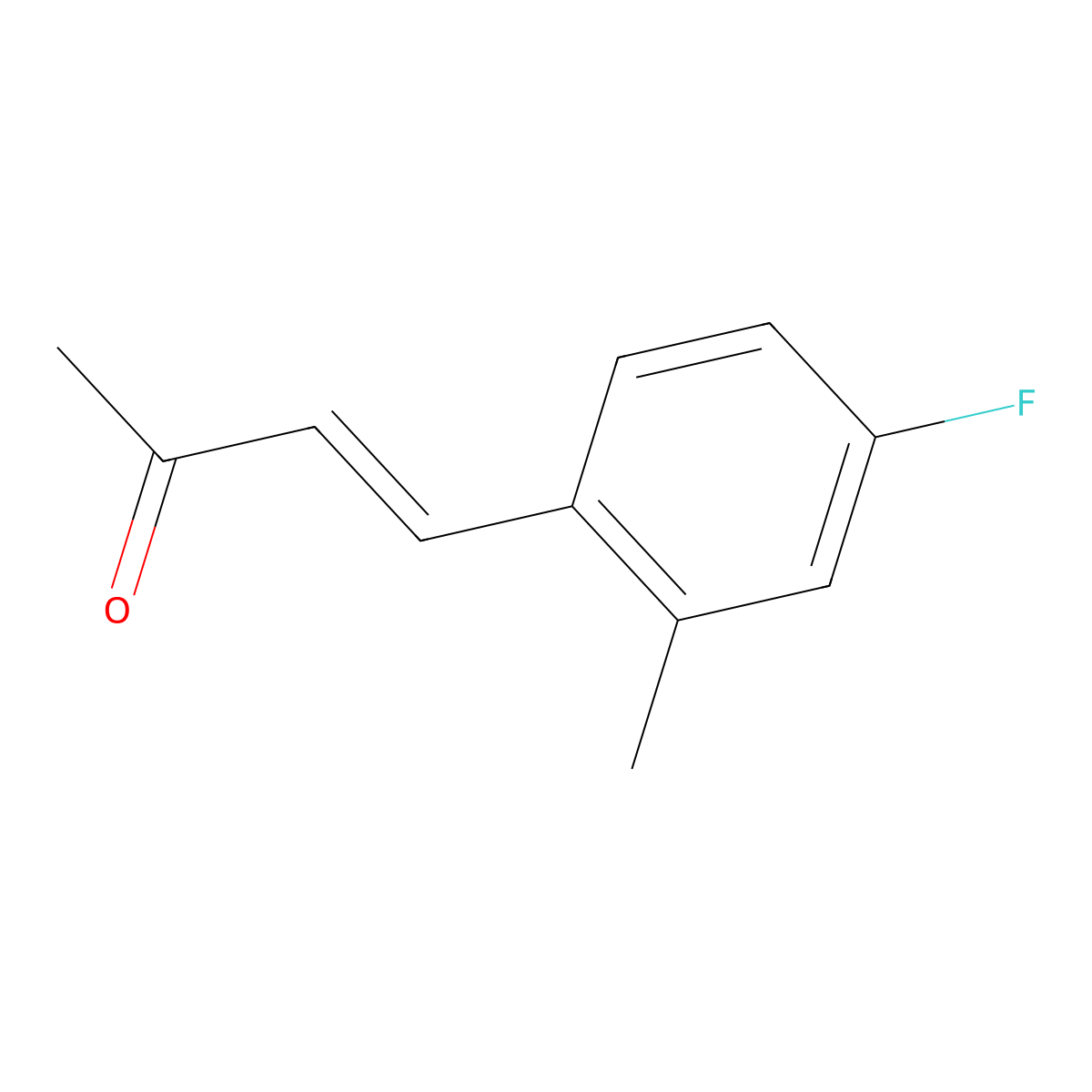 4-(4-Fluoro-2-methylphenyl)but-3-en-2-one molecular structure, CAS 1344847-67-1