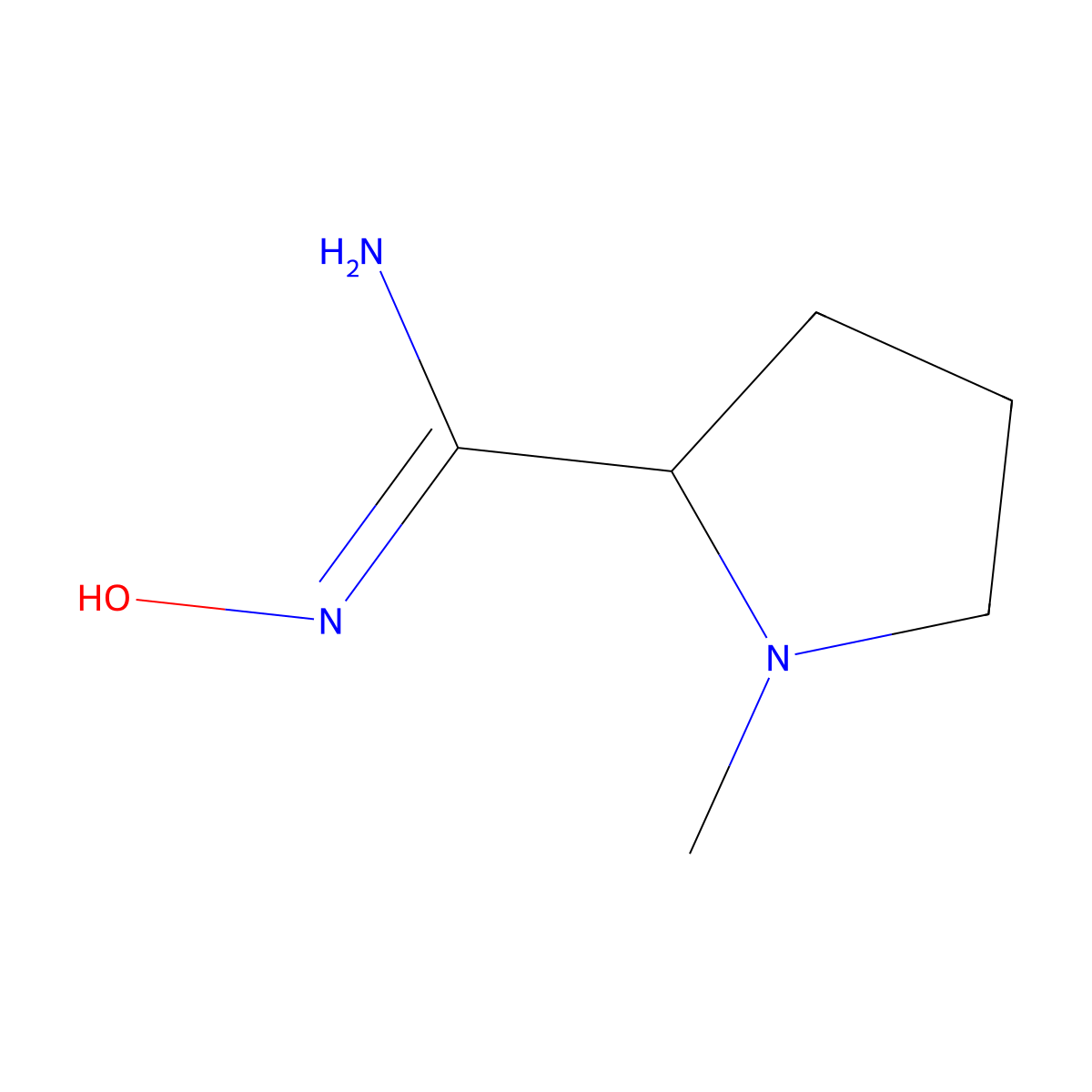 N-hydroxy-1-methylpyrrolidine-2-carboximidamide molecular structure, CAS 1344848-57-2