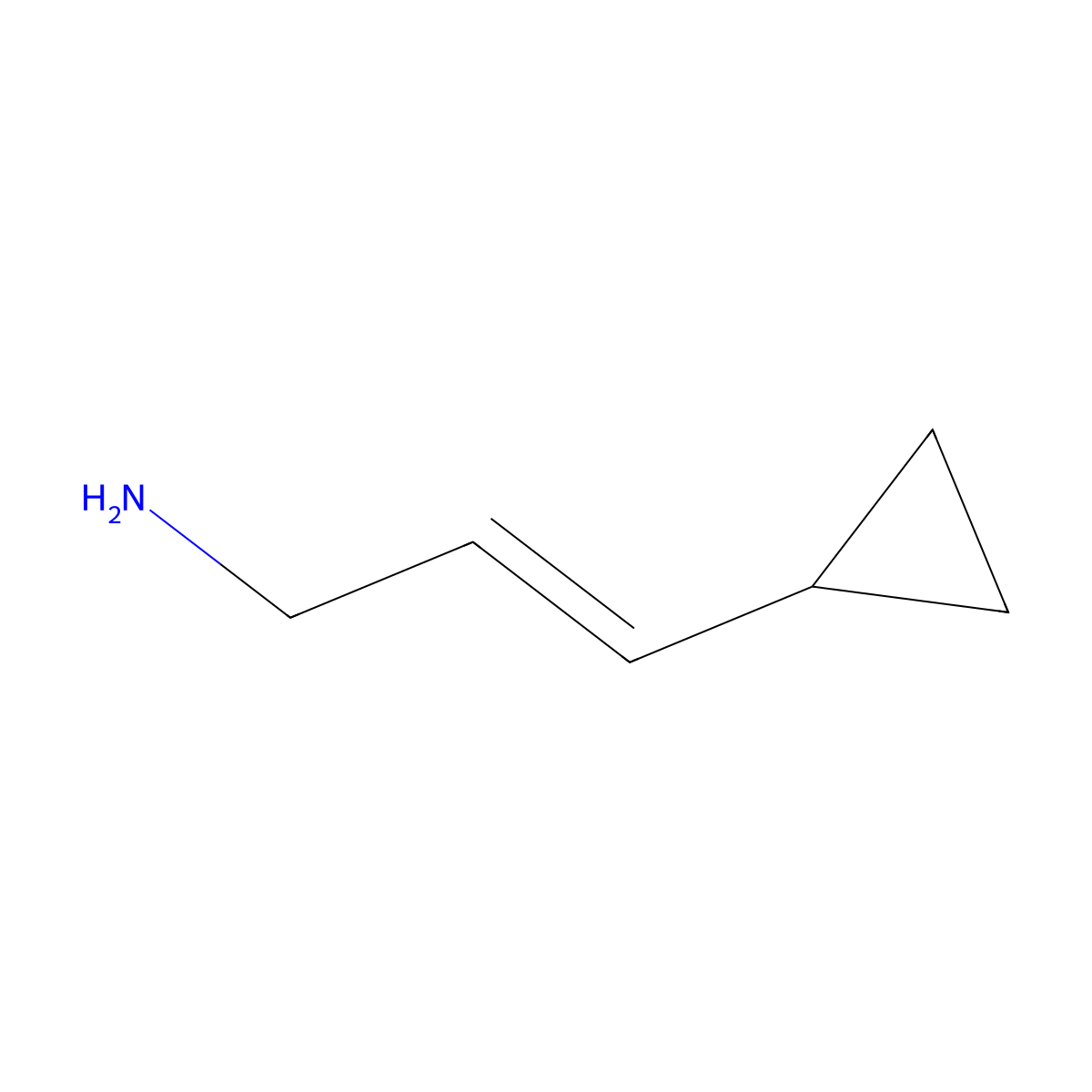 3-Cyclopropylprop-2-en-1-amine molecular structure, CAS 1344880-17-6
