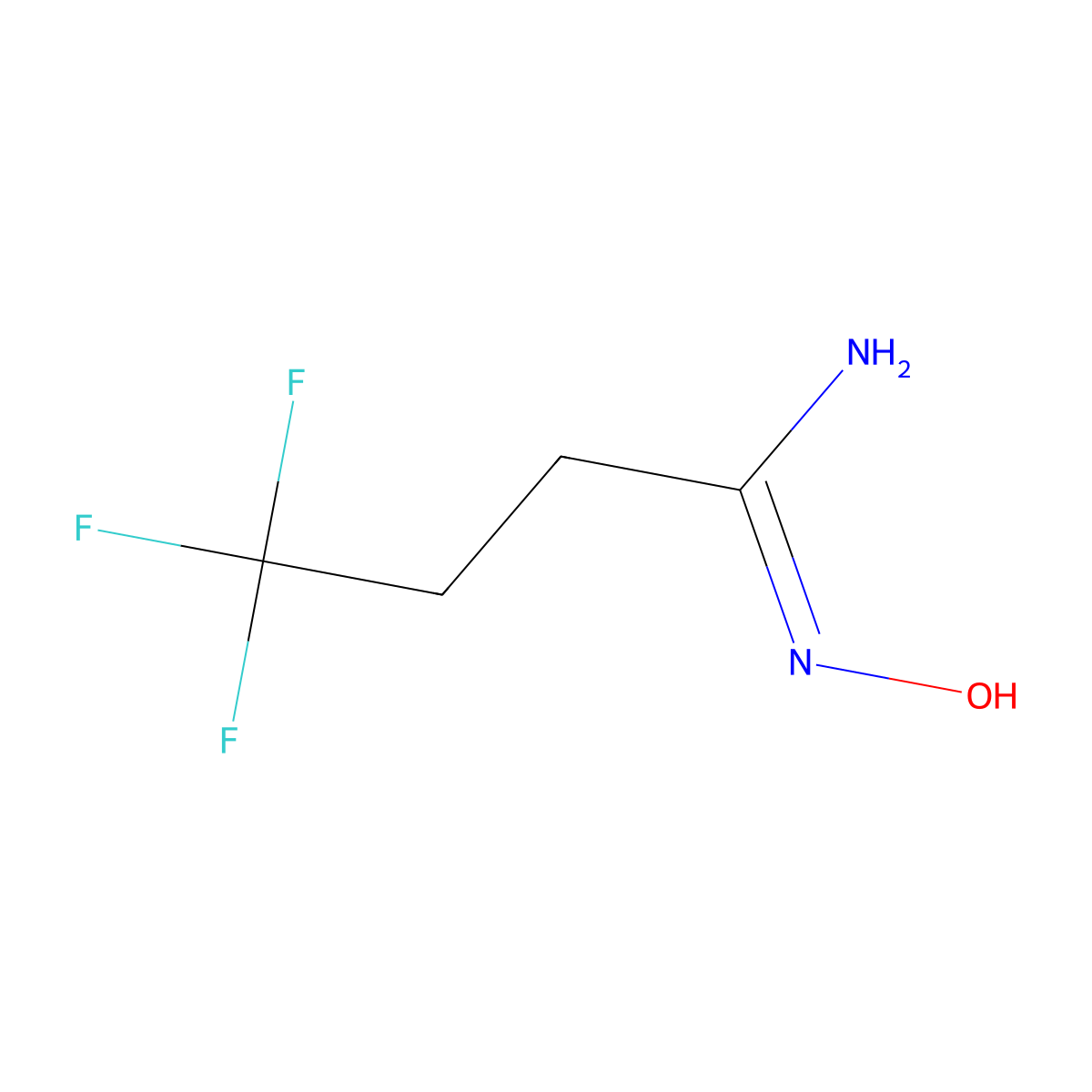 4,4,4-trifluoro-N'-hydroxybutanimidamide molecular structure, CAS 1344881-15-7