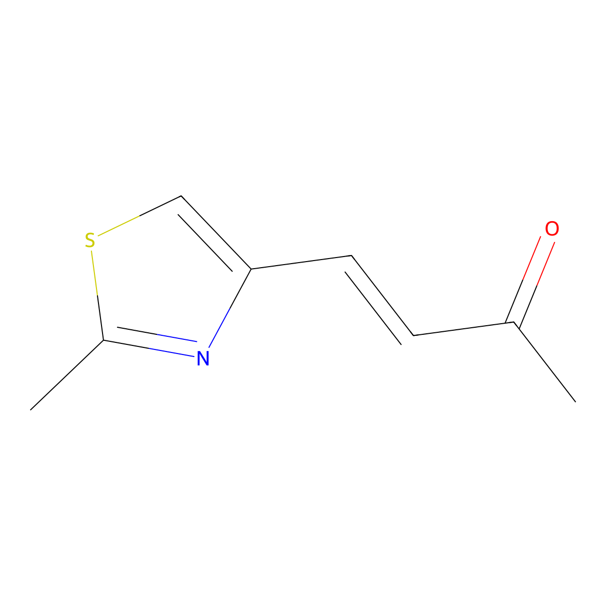 4-(2-Methyl-1,3-thiazol-4-yl)but-3-en-2-one molecular structure, CAS 1344887-86-0