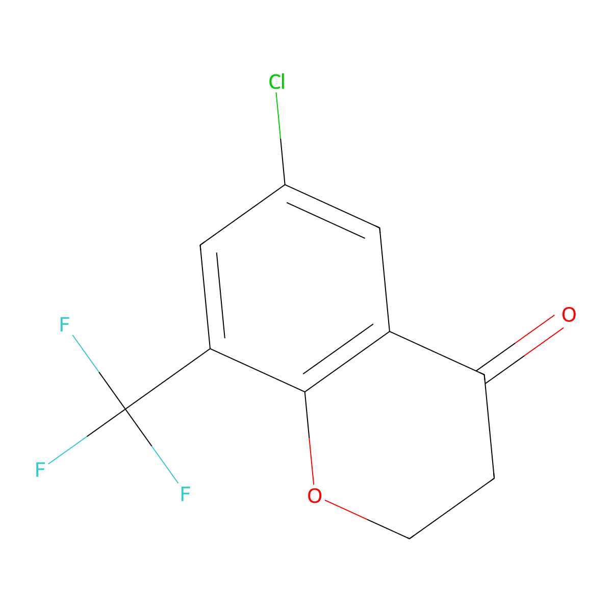 6-Chloro-8-(trifluoromethyl)chroman-4-one molecular structure, CAS 1344889-75-3